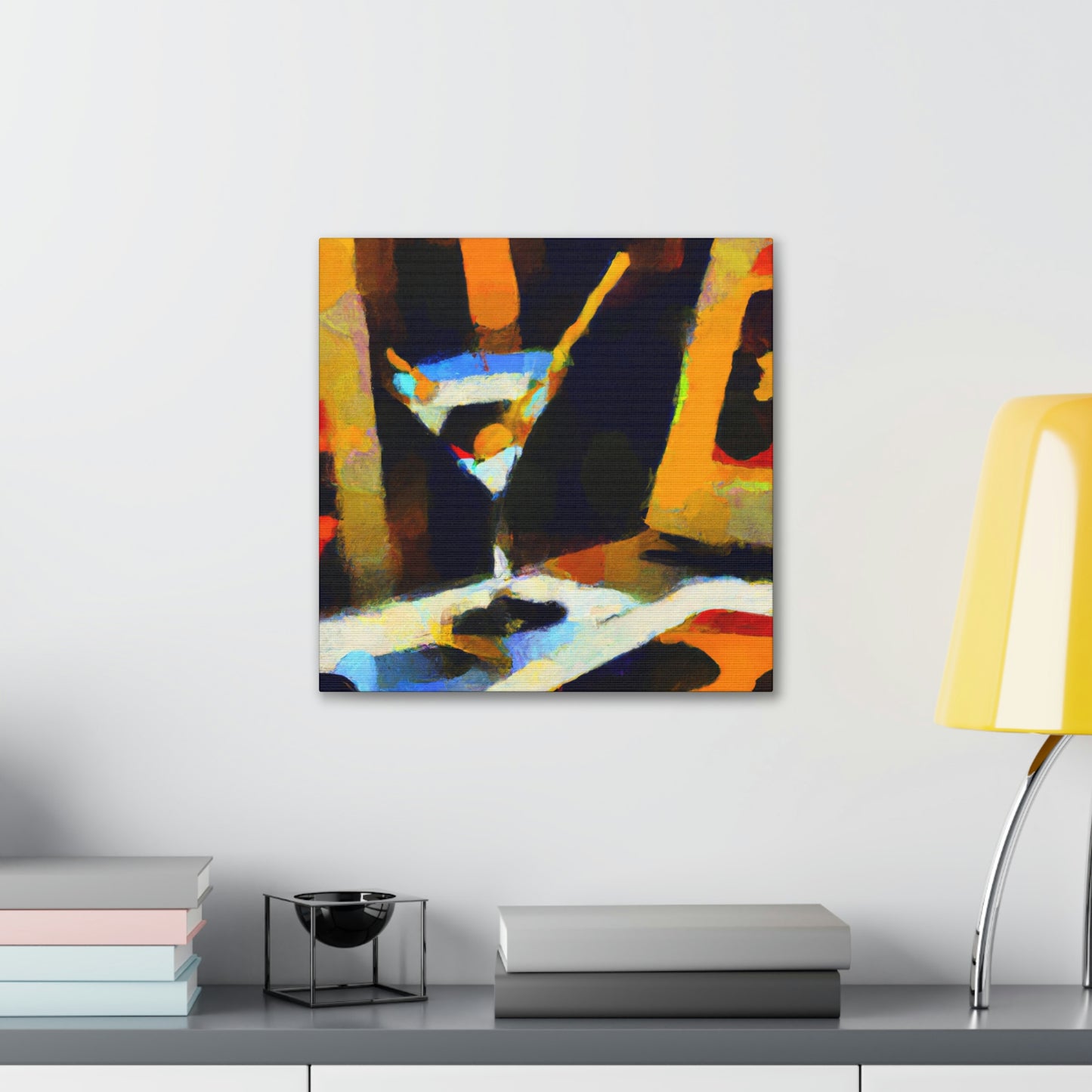 Martini Moment Illuminated - Canvas