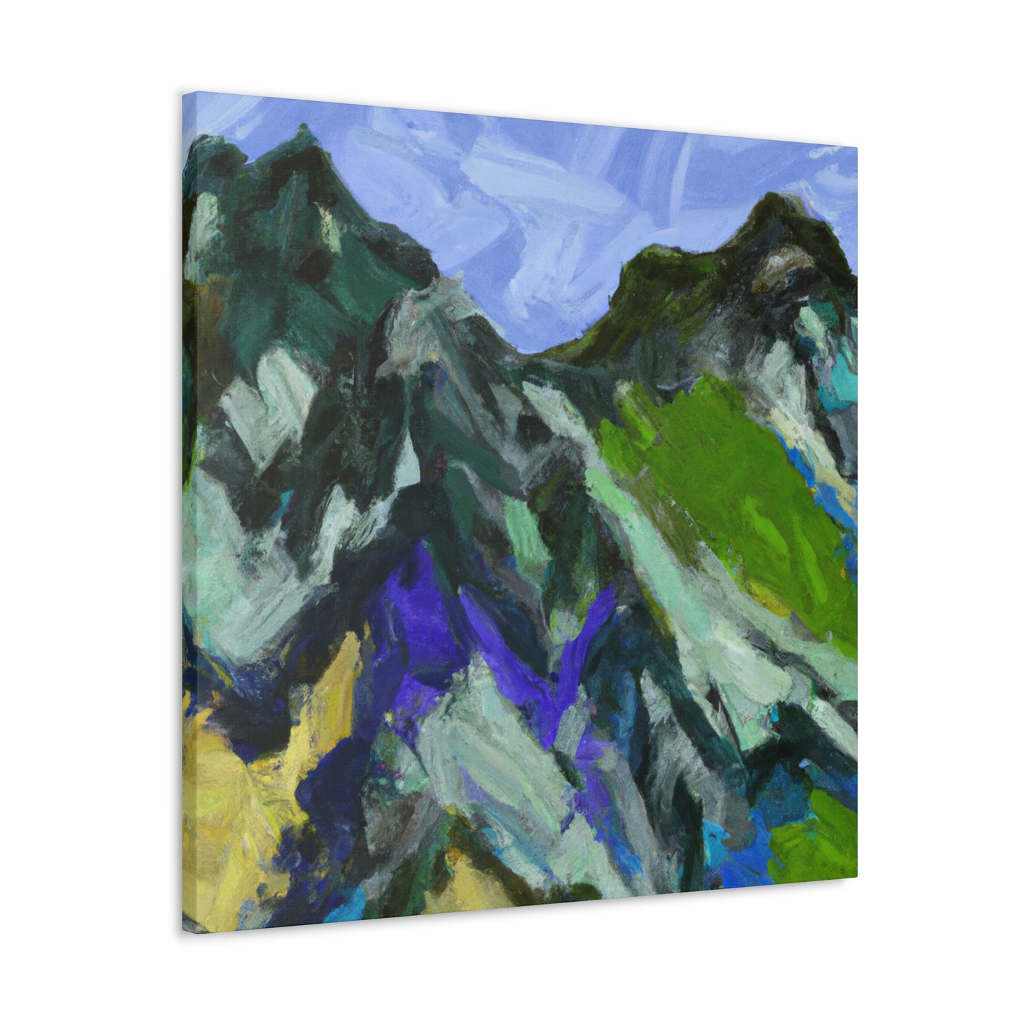 "Mountainous Abstract Vision" - Canvas