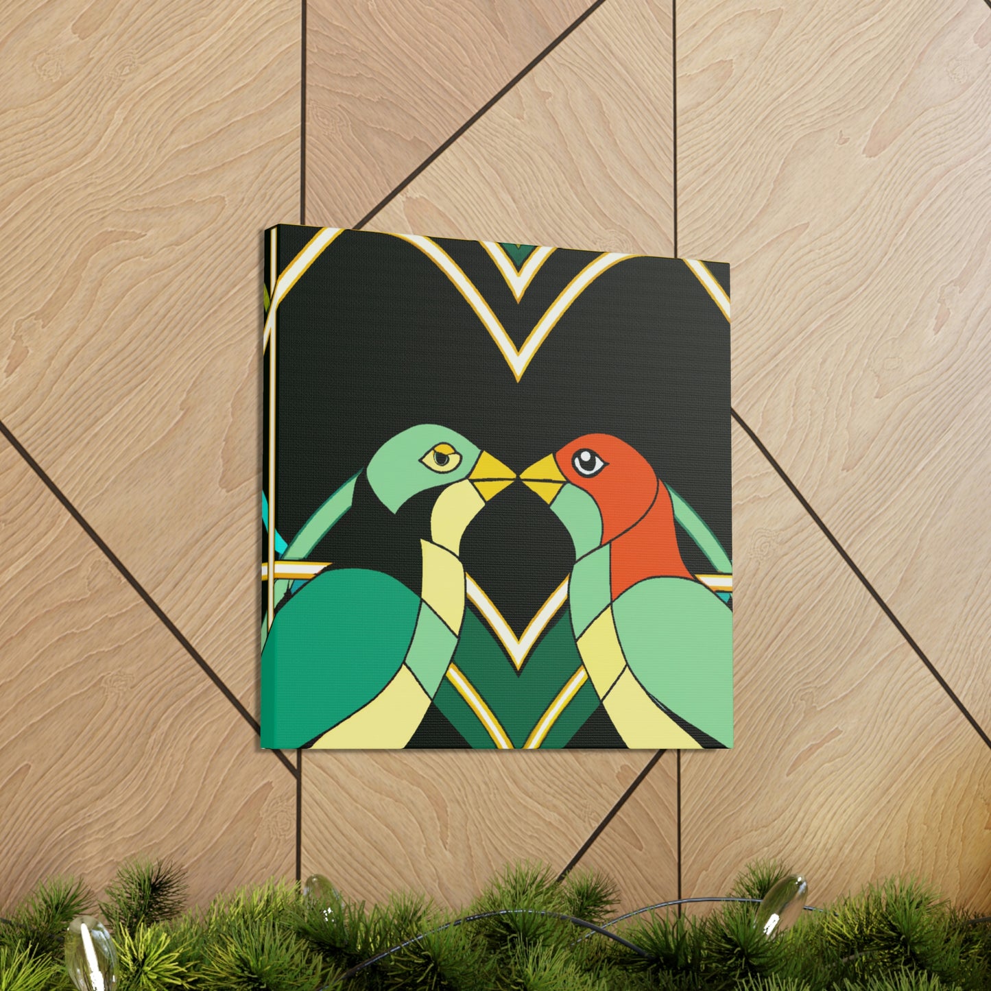 Lovers in Art Deco - Canvas