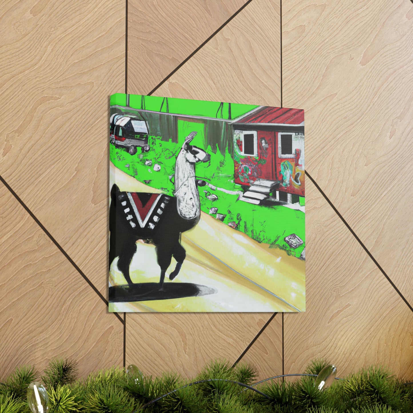 Llama in the City - Canvas