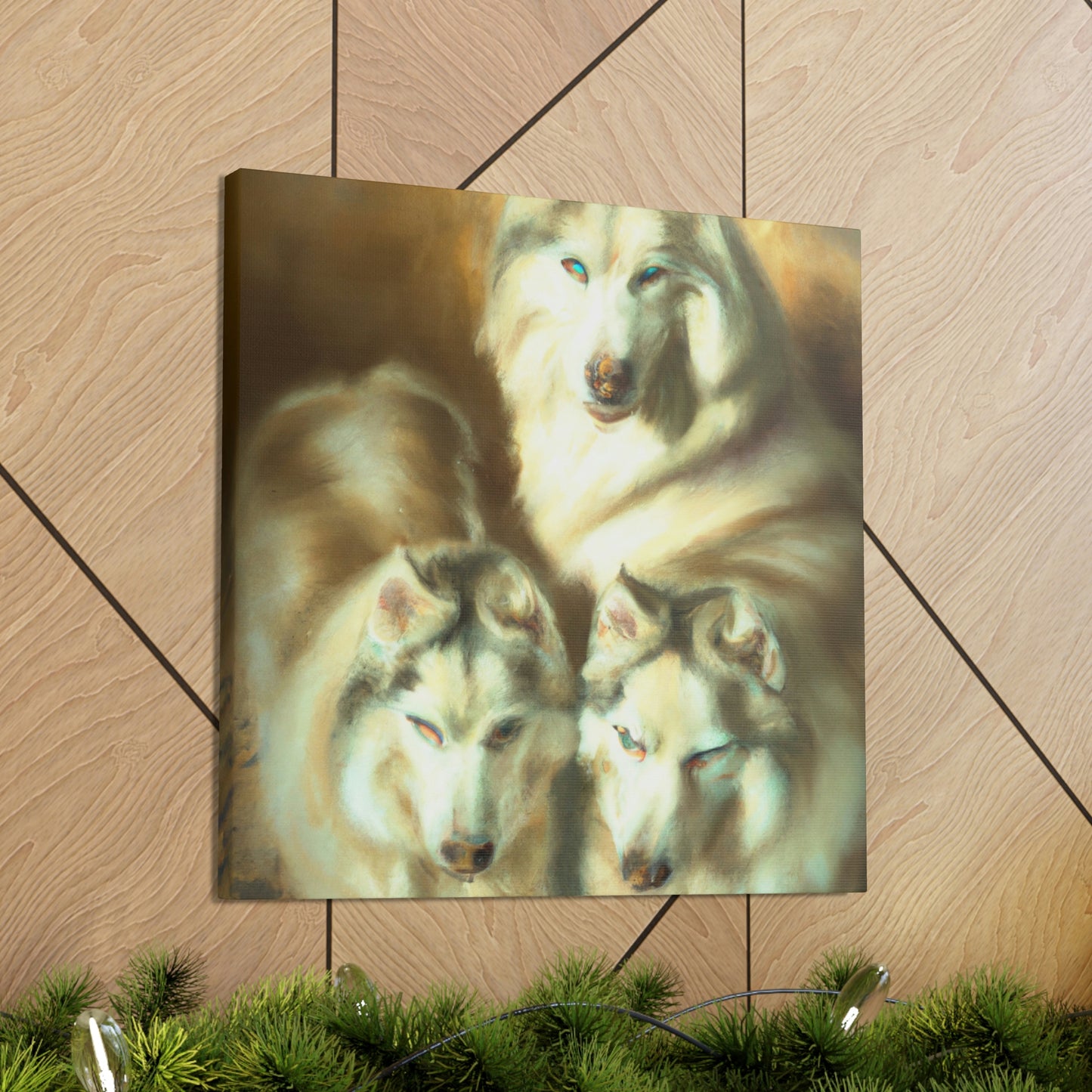 "Frosty Siberian Husky" - Canvas