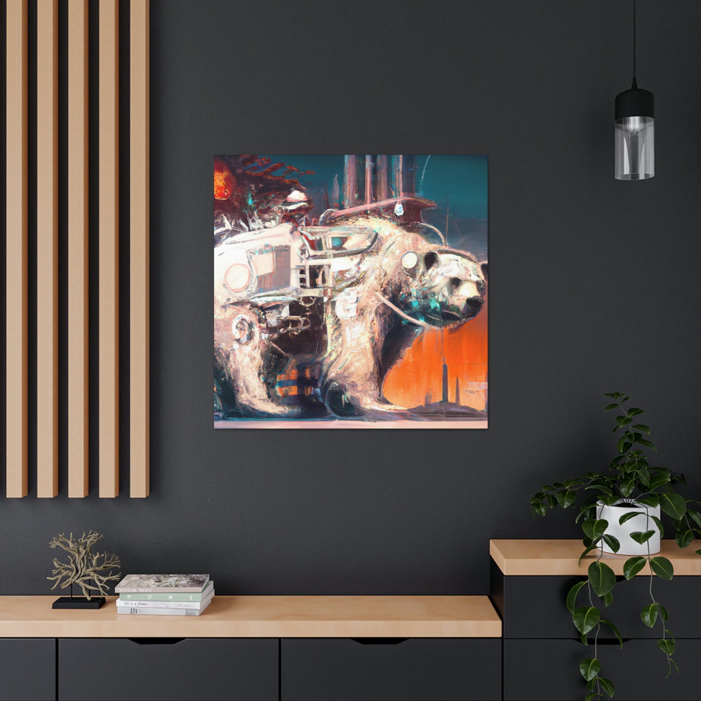 Polar Bear Mechanical Maker - Canvas