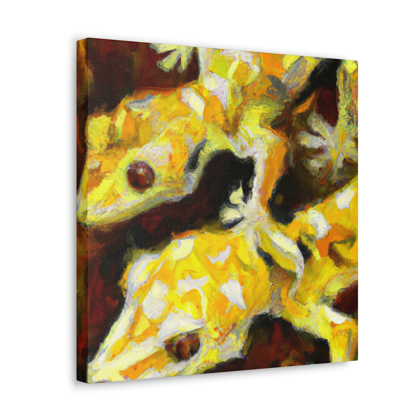 Crested Gecko Expressionism - Canvas