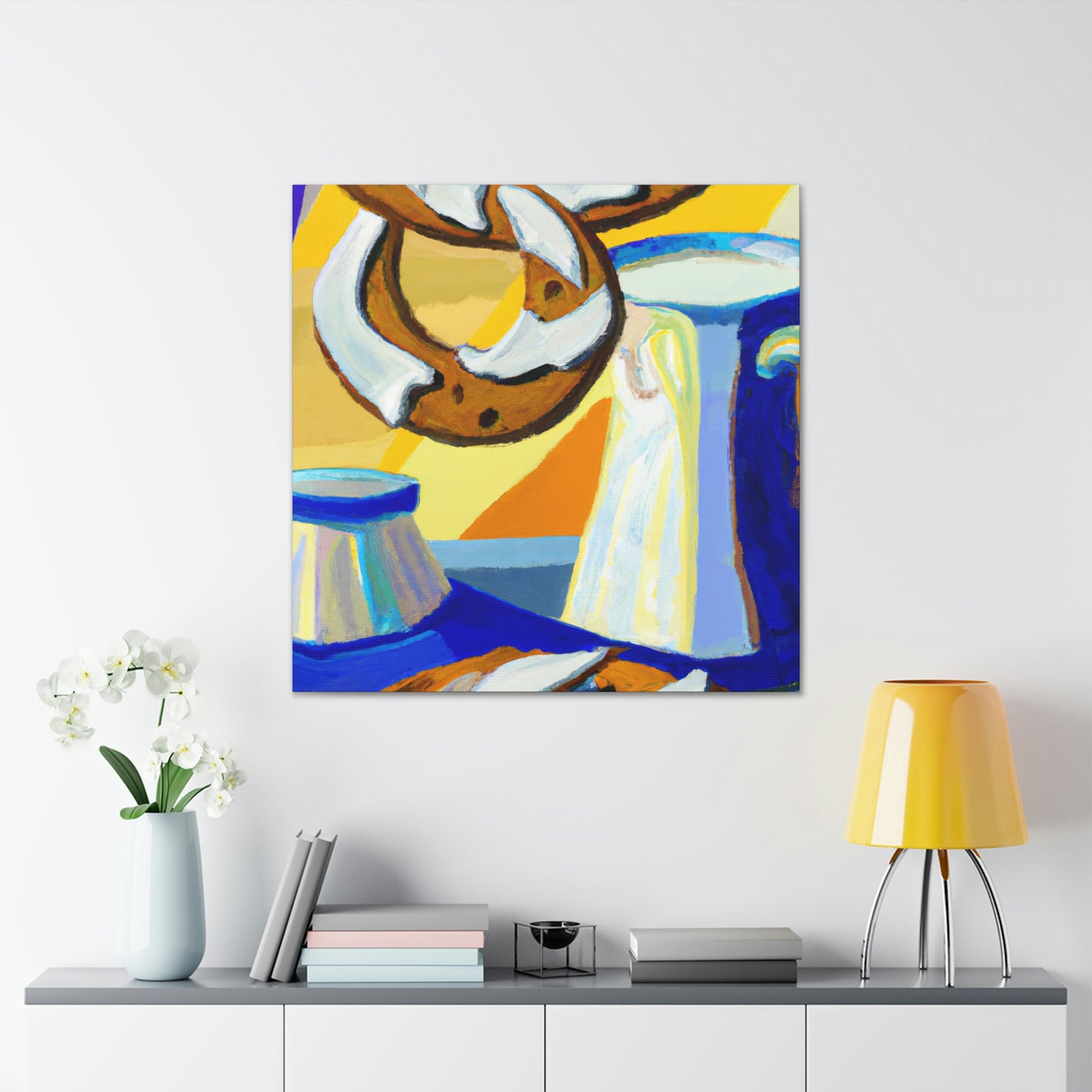 "Milk and Cookies Deco" - Canvas