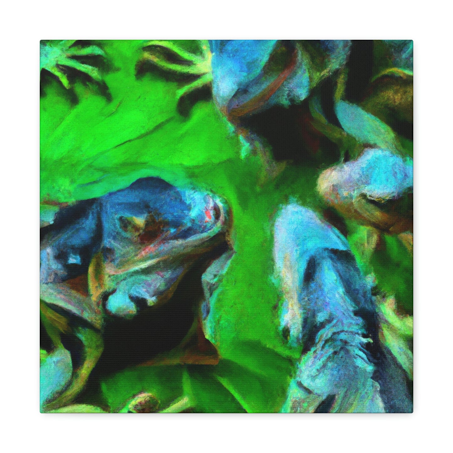 Iguanas in Impressionism - Canvas