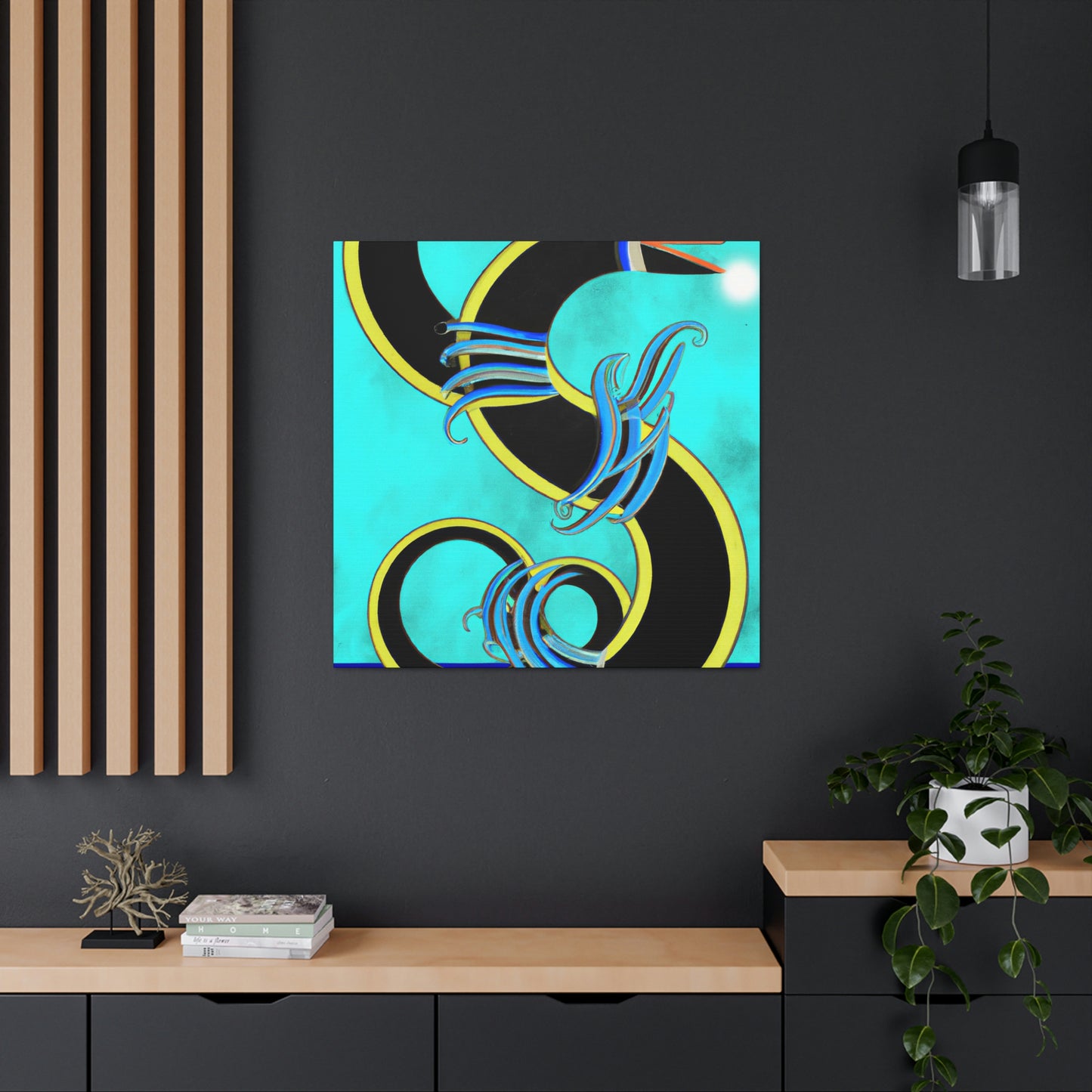 "Eel in Art Deco" - Canvas