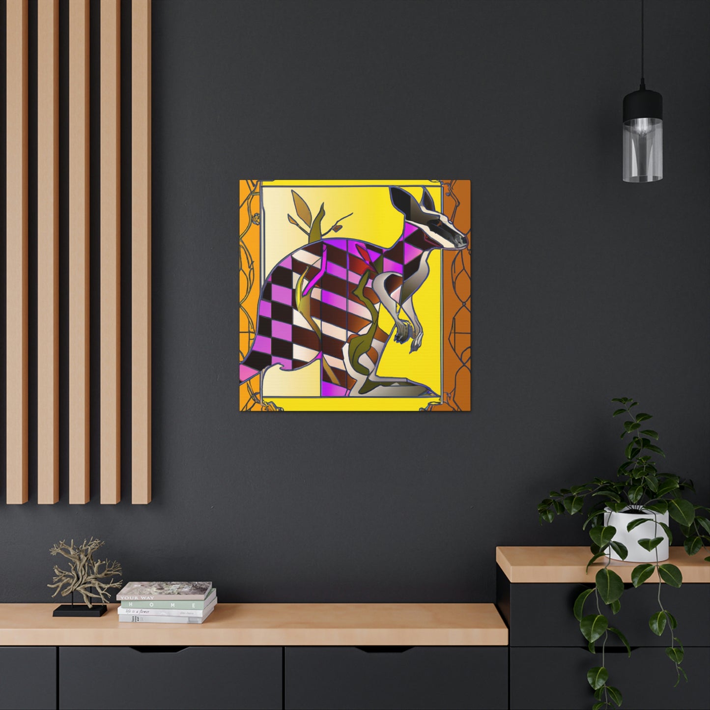 "Wallaby Dreams of Art" - Canvas