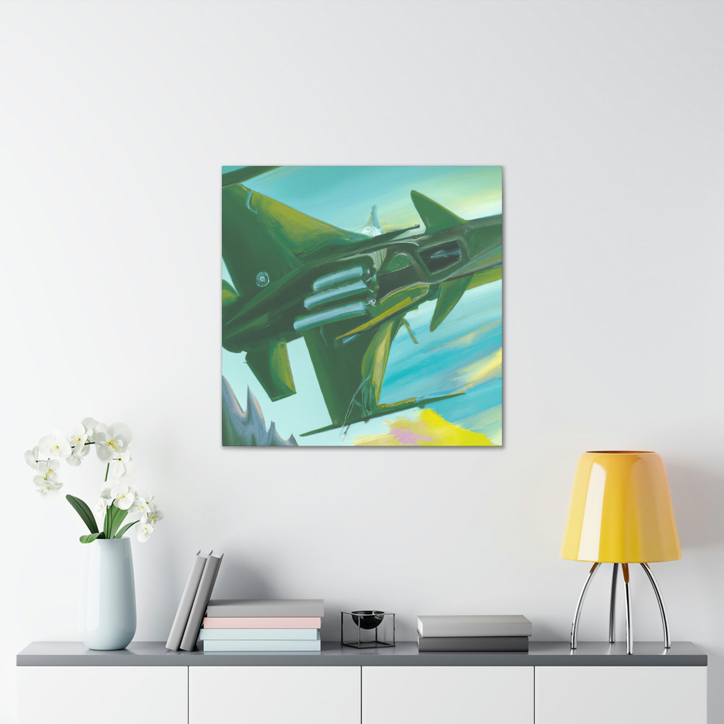 Jet Fighter Surrealism - Canvas