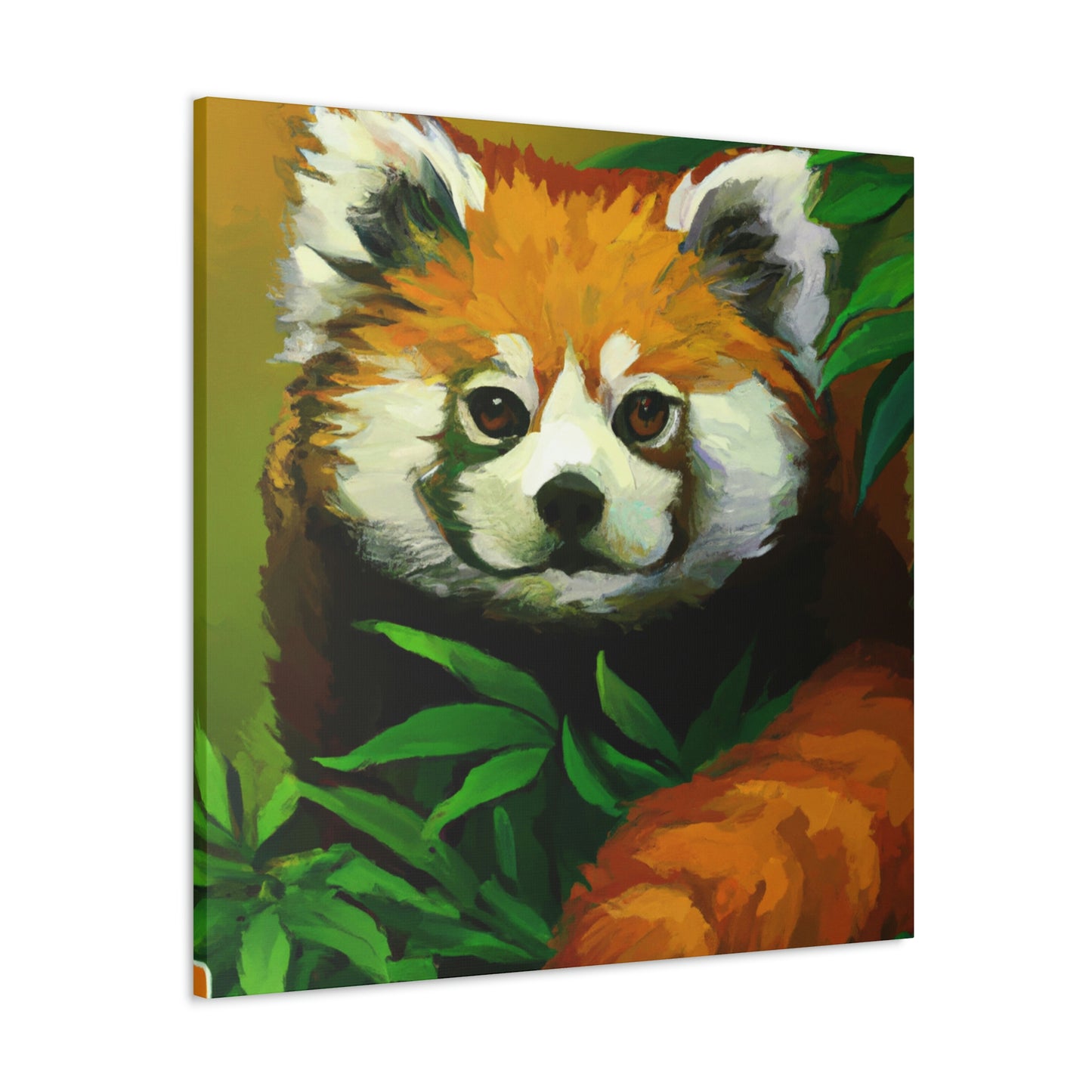 Red Panda in Art Deco - Canvas