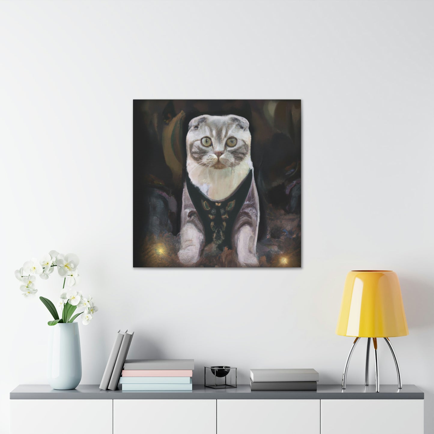 Feline Art Deco Splendor - Canvas