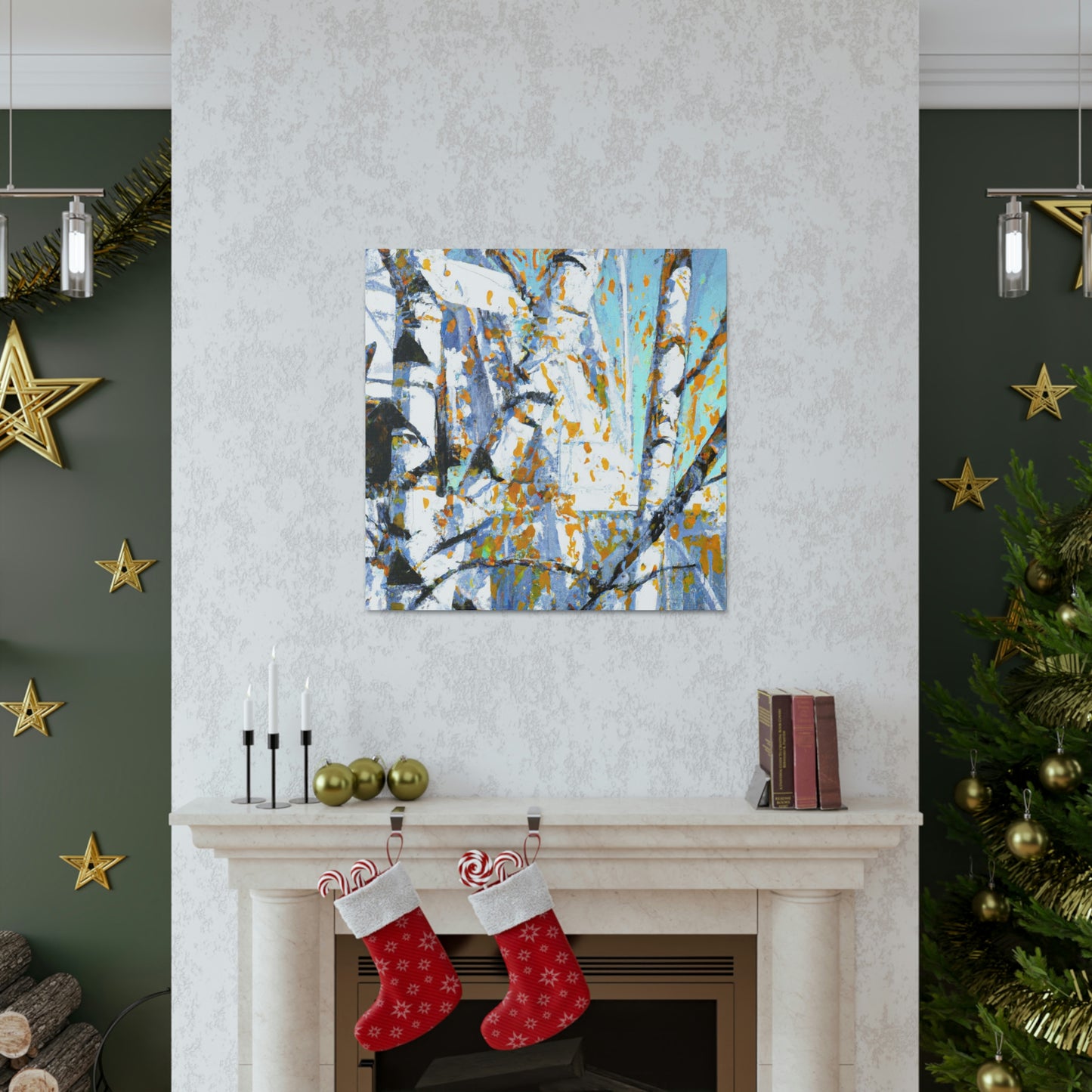 Birch Tree Pop Brilliance - Canvas