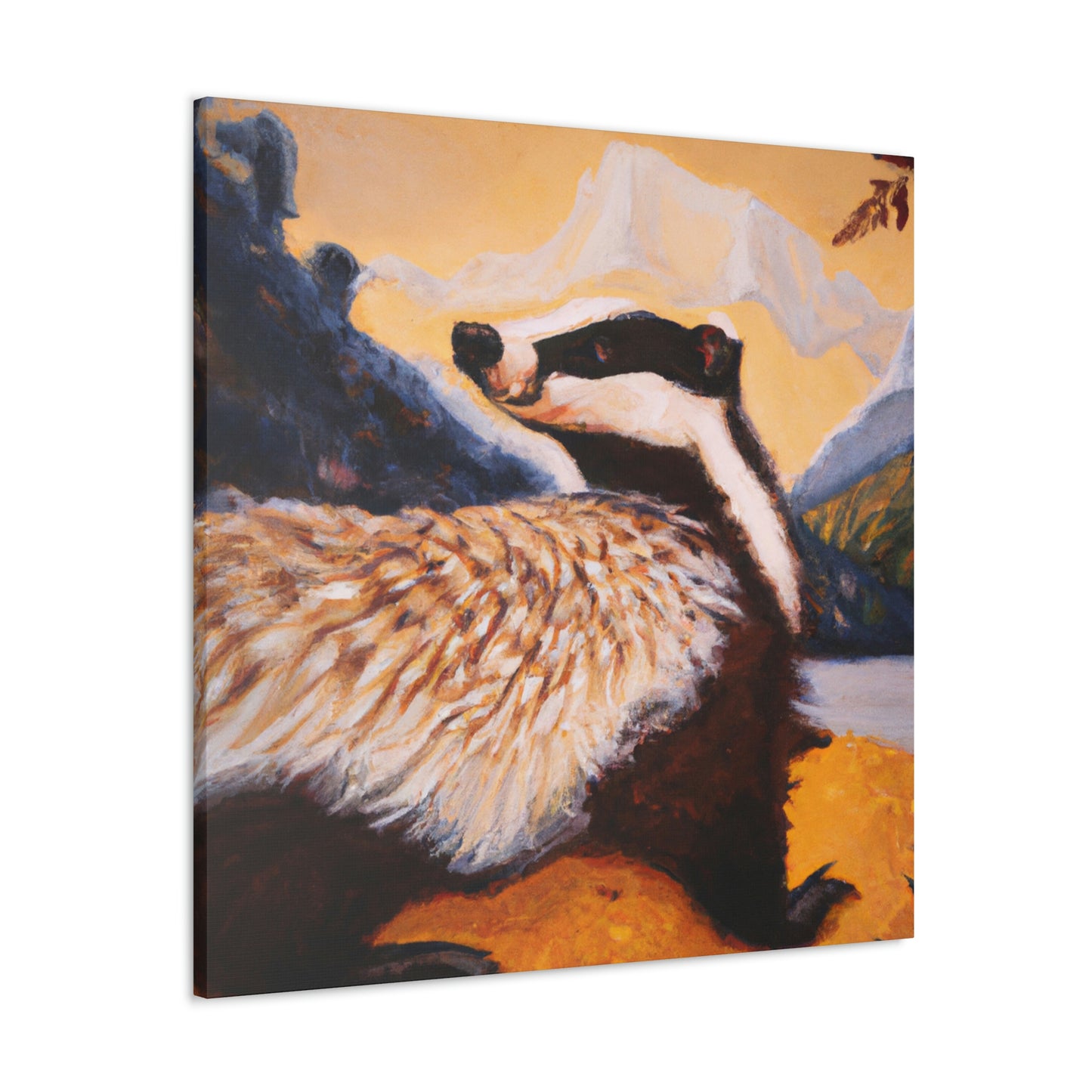 Badger in Deco Style - Canvas