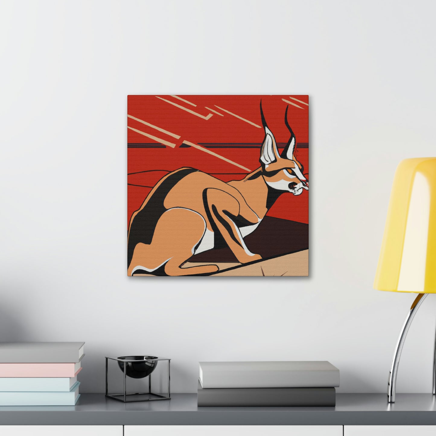 "Caracal's Deco Zenith" - Canvas