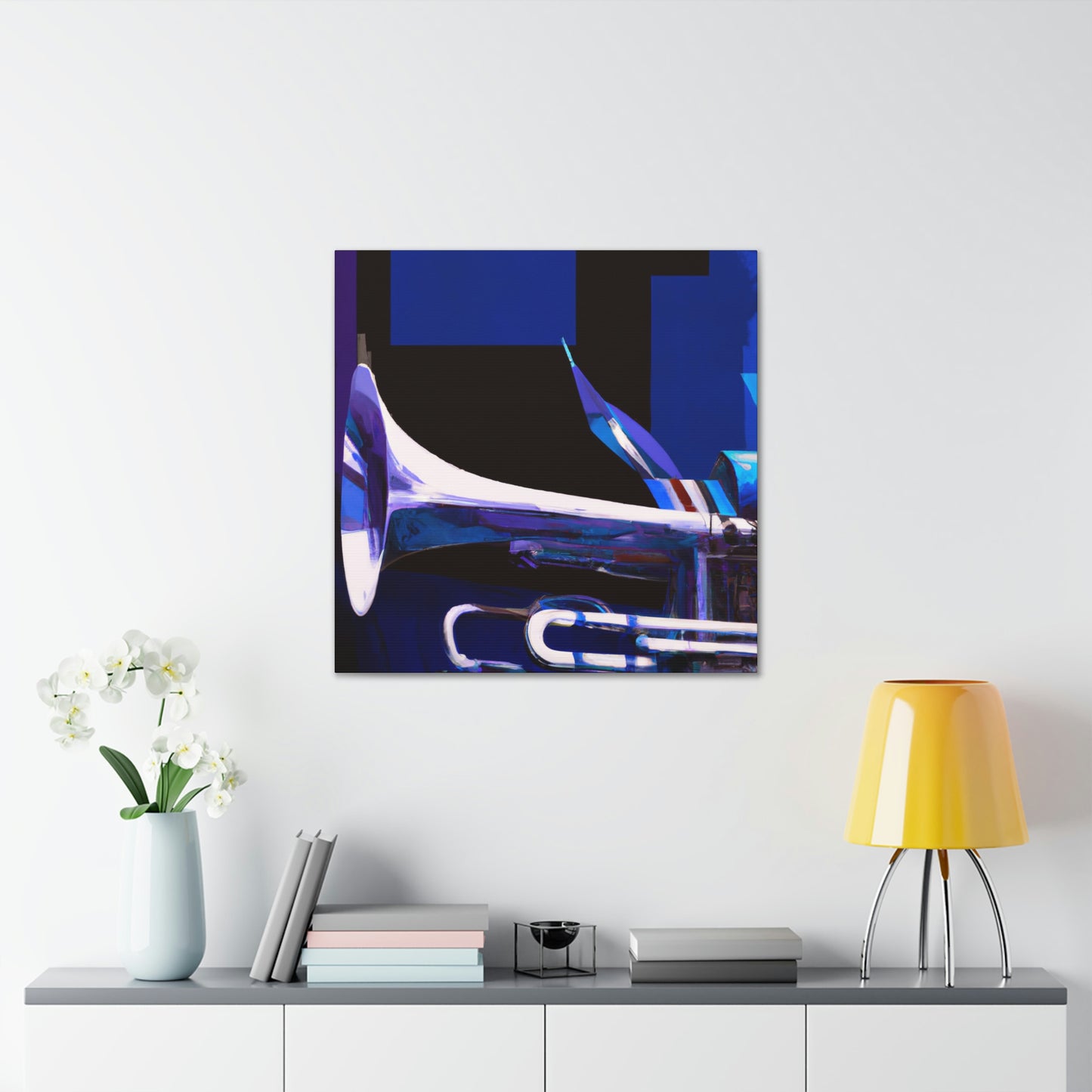 "Trombone Simplicity Emerges" - Canvas