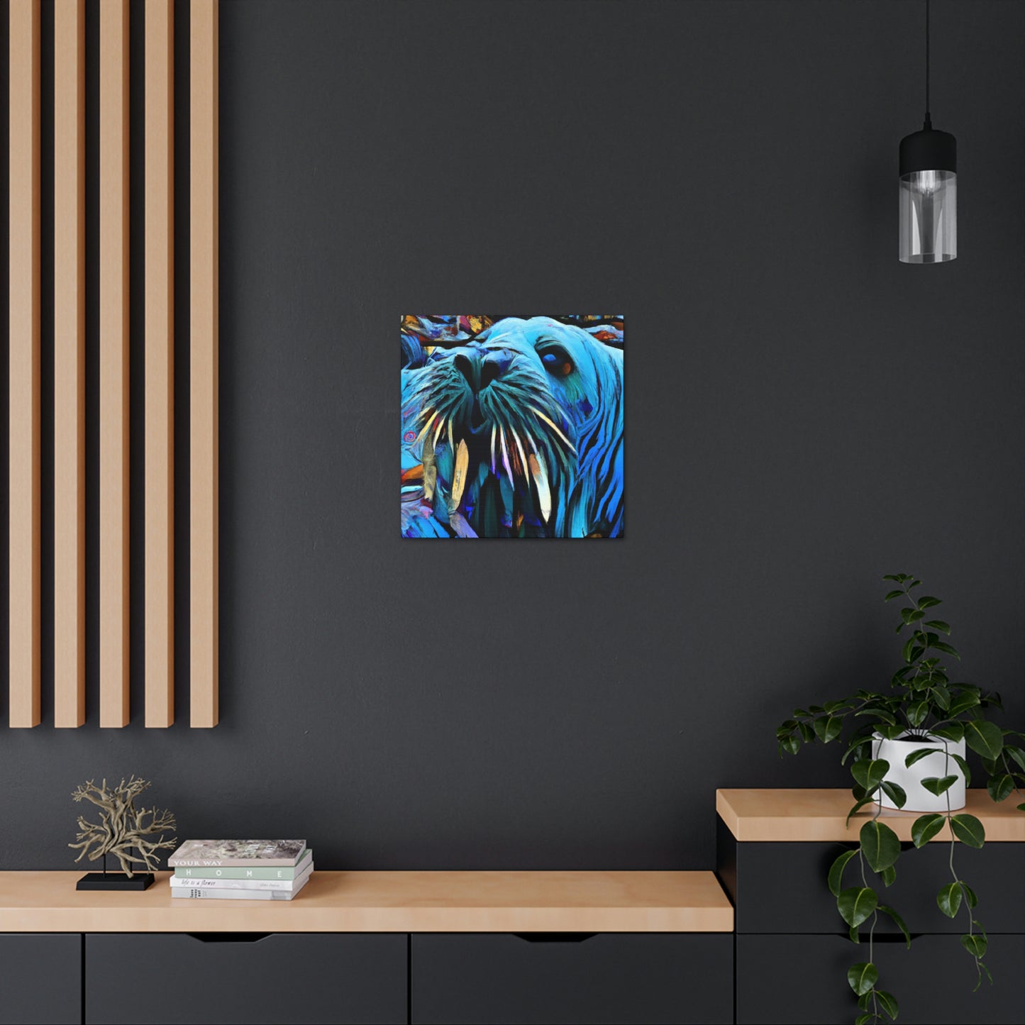 Walrus on a Wave - Canvas