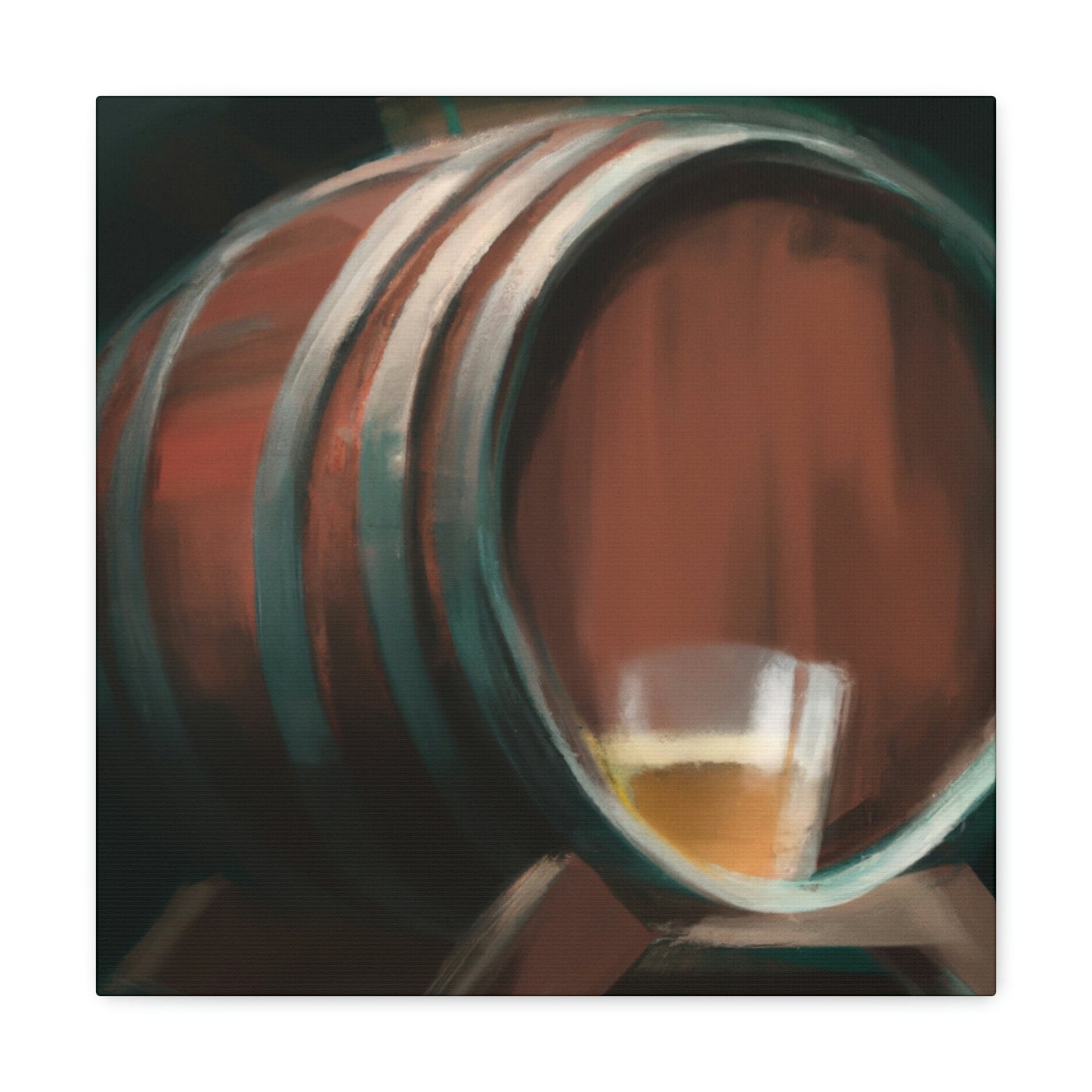 Whiskey in Oak Barrel - Canvas