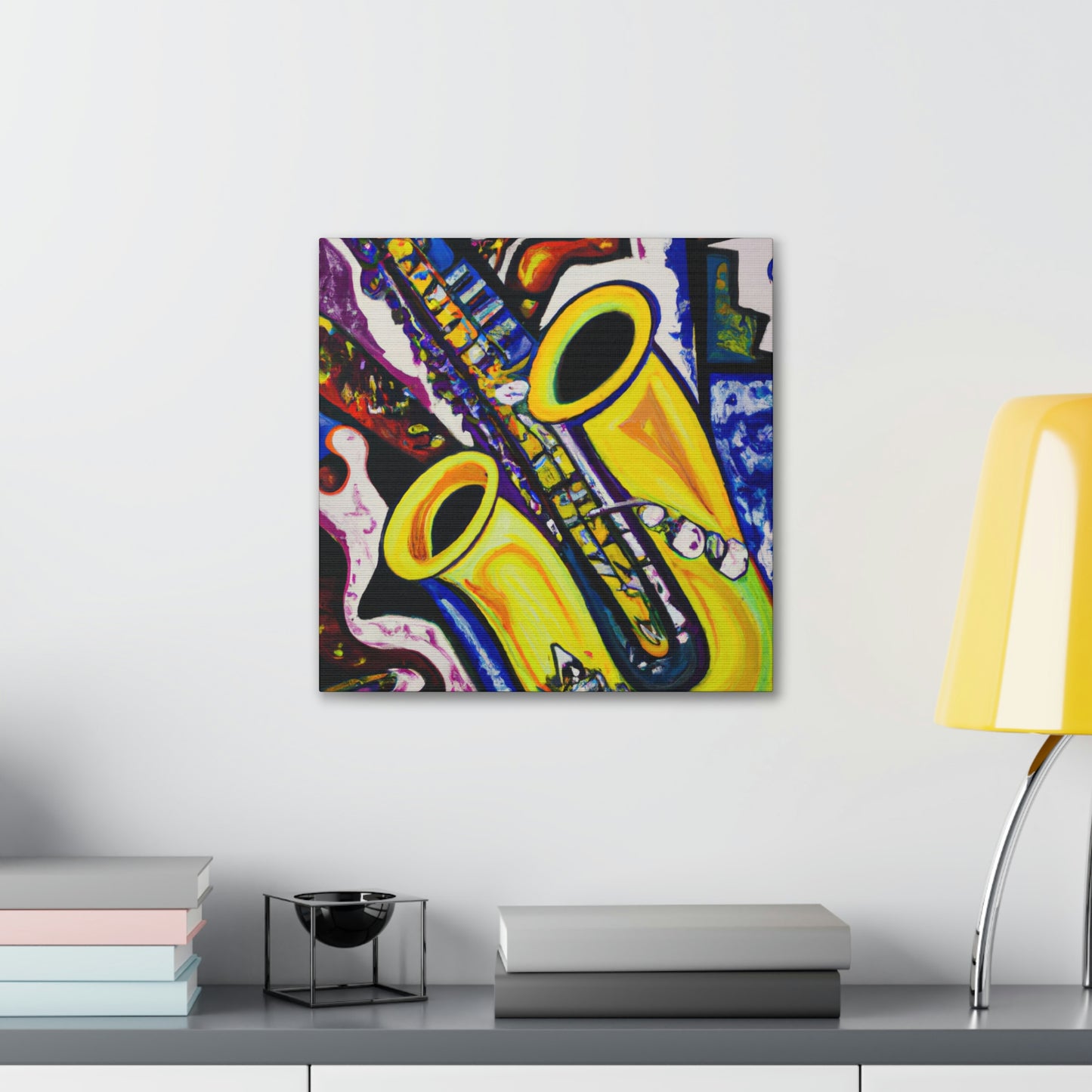 "Saxophone in Motion" - Canvas