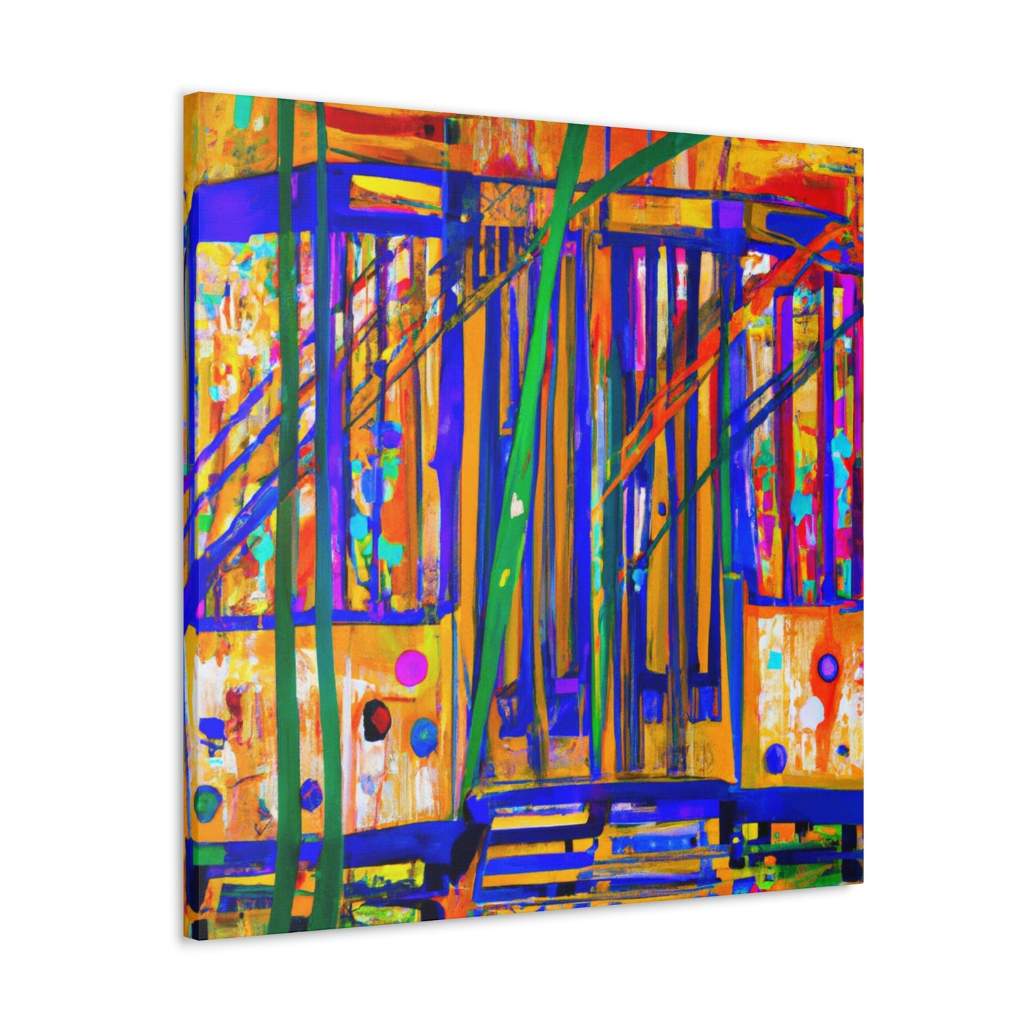 "Tram in Colours" - Canvas