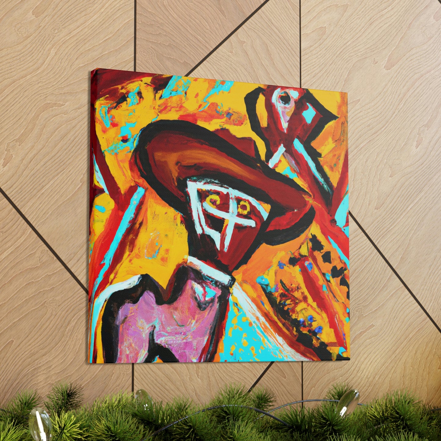 "Cowboy Hat Portrait" - Canvas