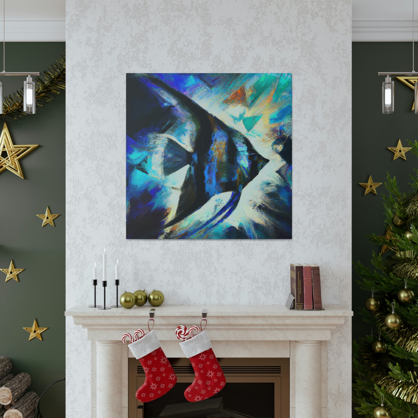 Angelic Fishes Dreaming - Canvas