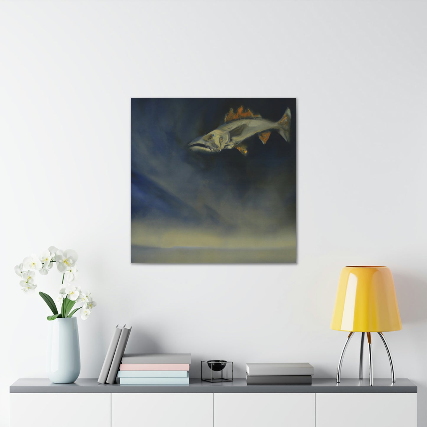 "Walleye in Reflection" - Canvas