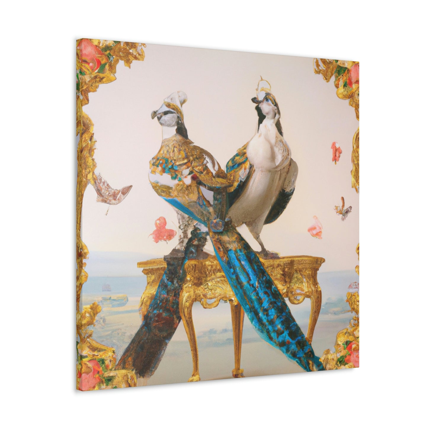 "Birds of the Rococo" - Canvas