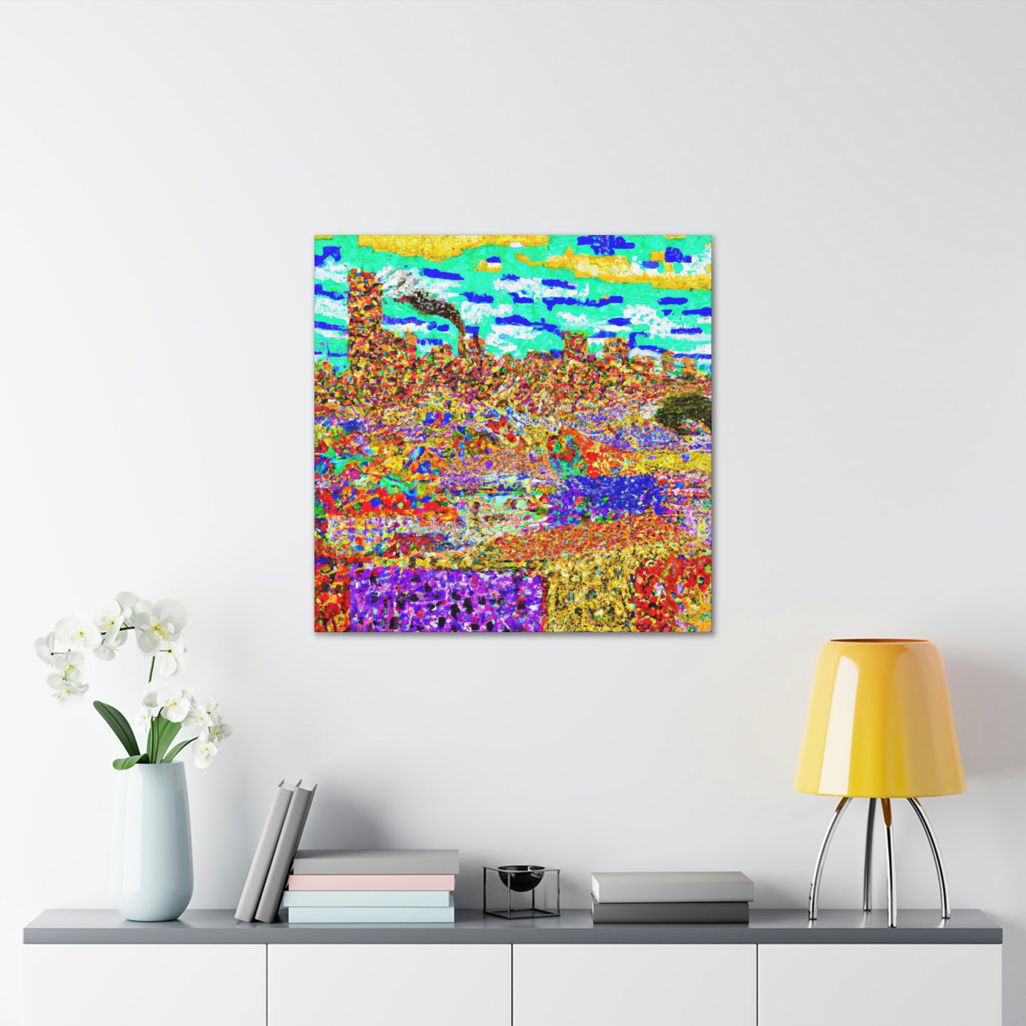 Victorian Pointillism Splendor - Canvas