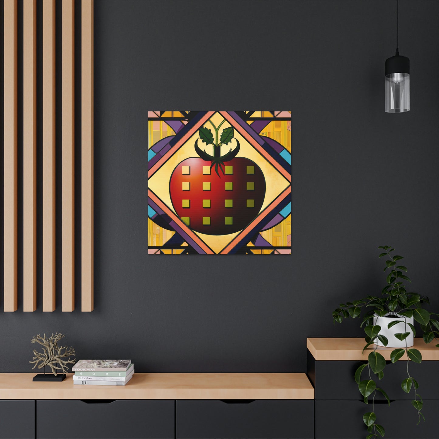 Tasty Art Deco Tomato - Canvas