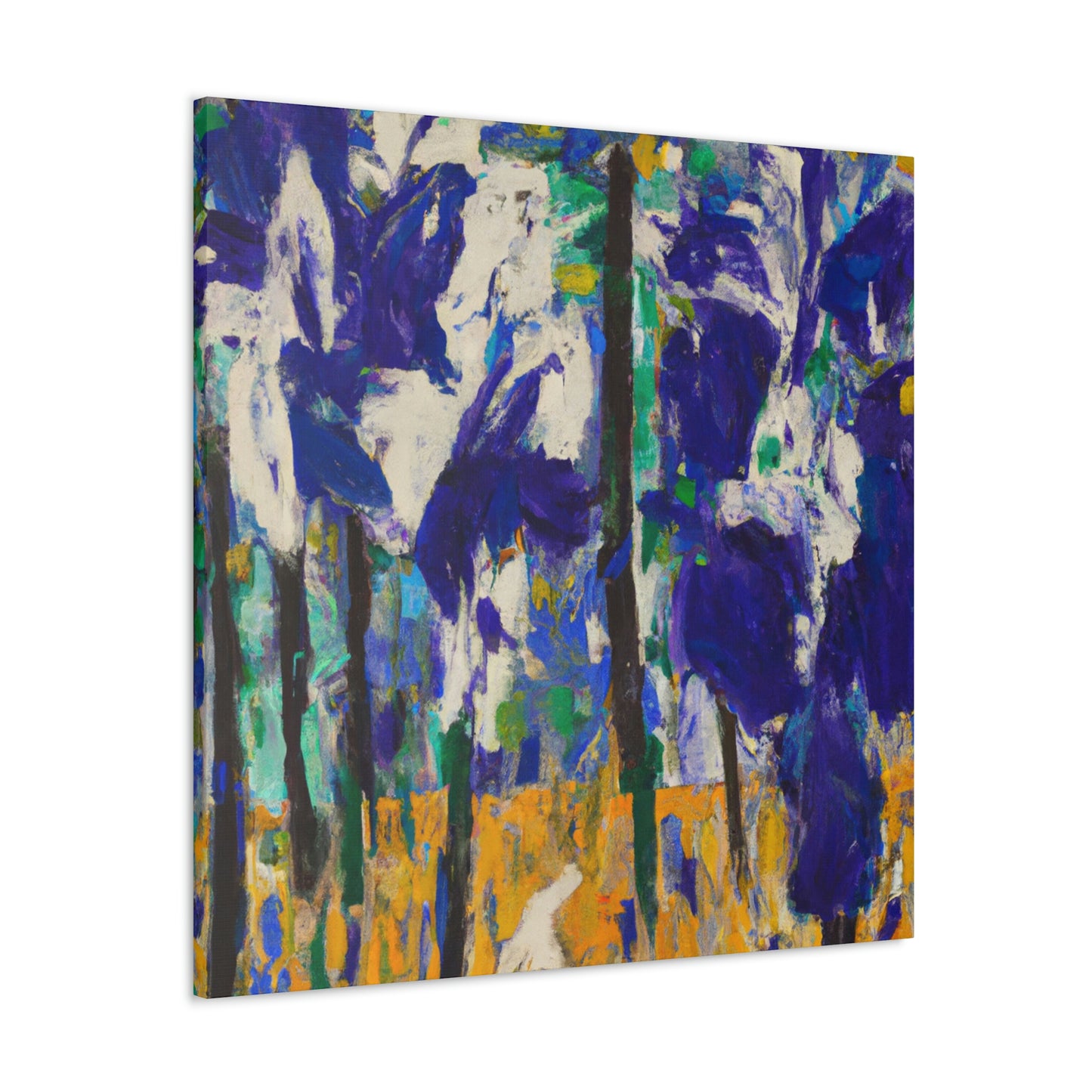 "Iris in Abstraction". - Canvas