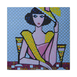 "Art Deco Pointillisme" - Canvas