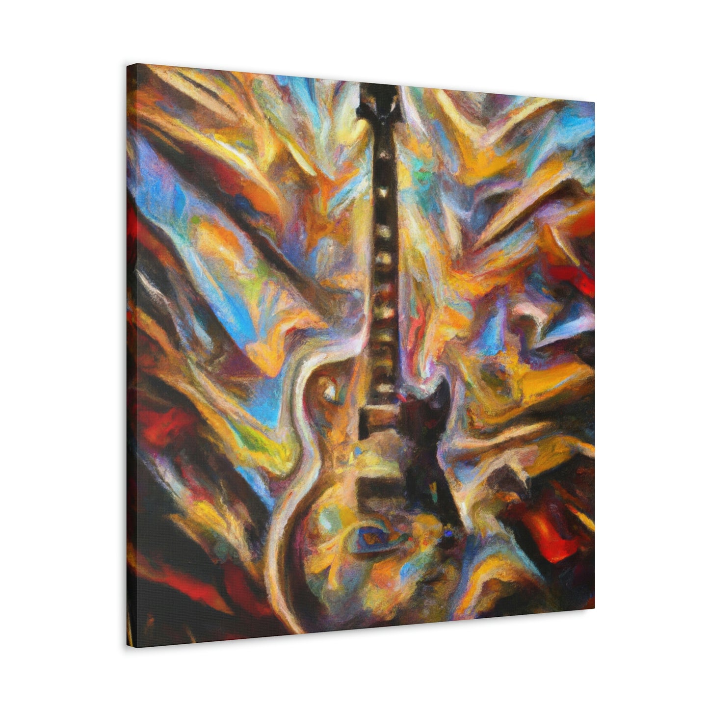 "Electric Guitar Eruption" - Canvas