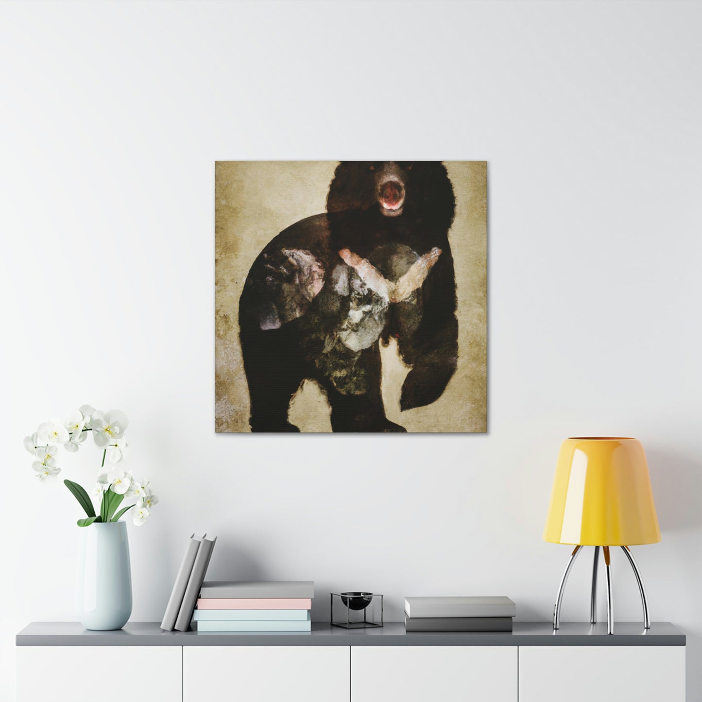 Black Bear Deco Dream - Canvas