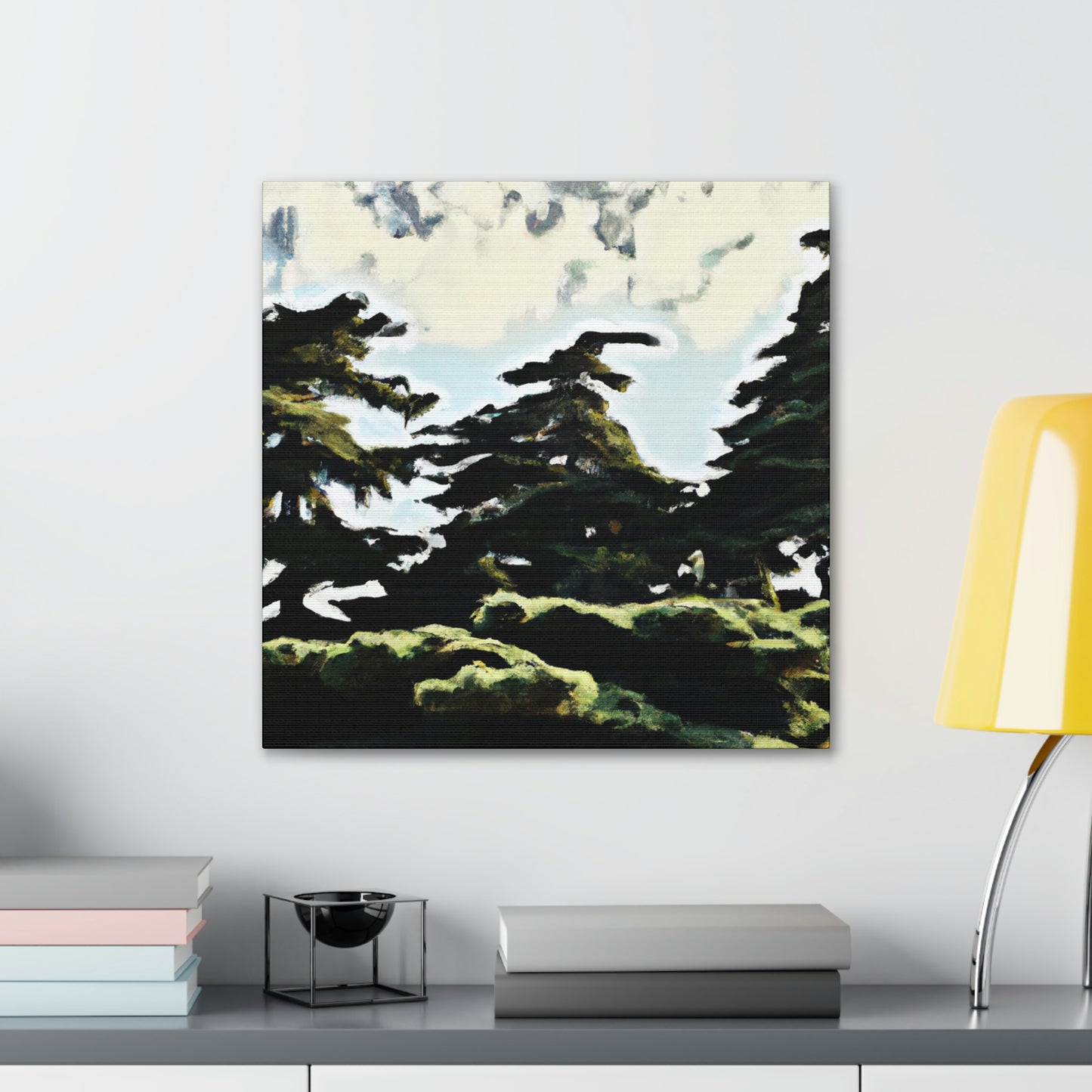 Cedar in the Moonlight - Canvas