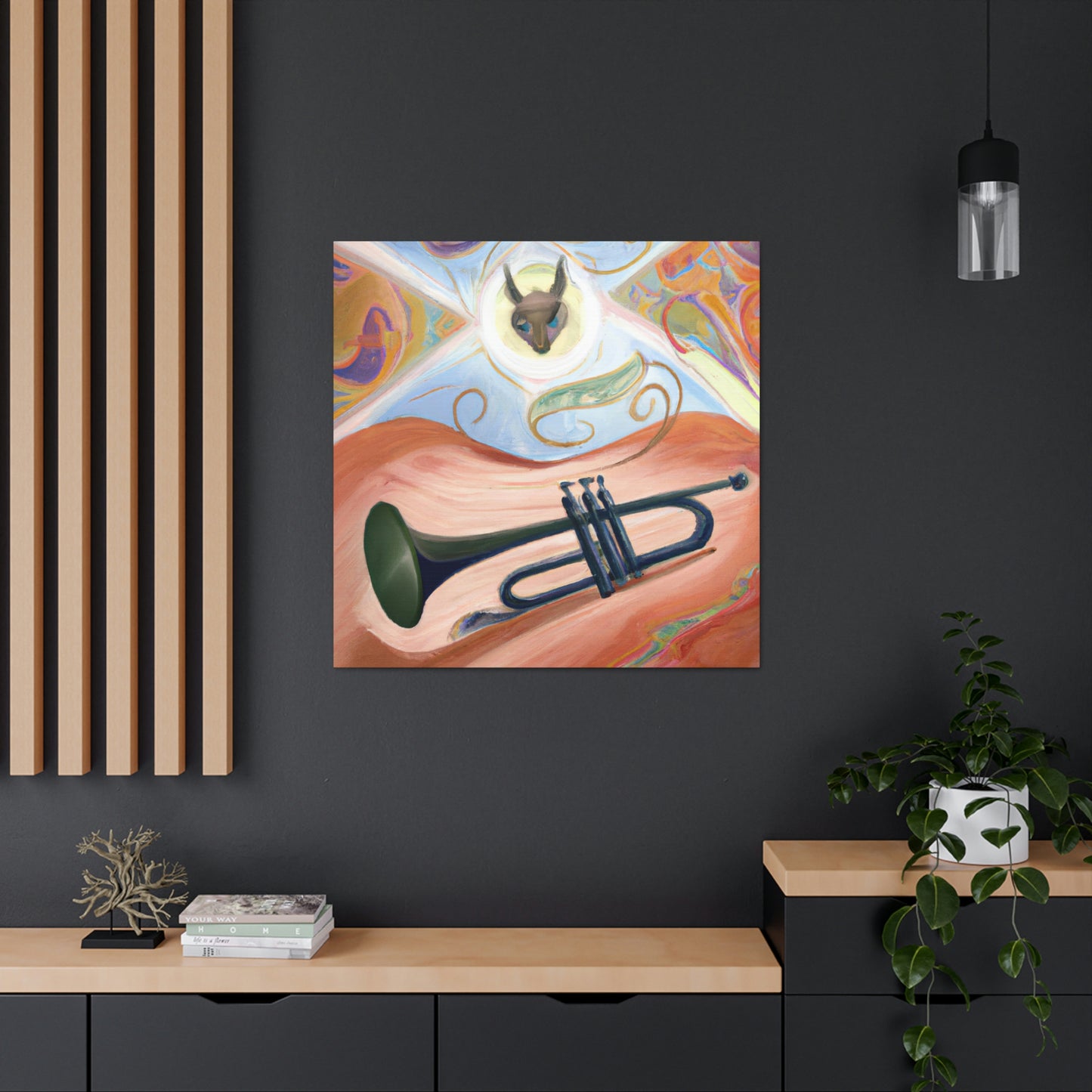 "Harmonious Trumpet Dreaming" - Canvas