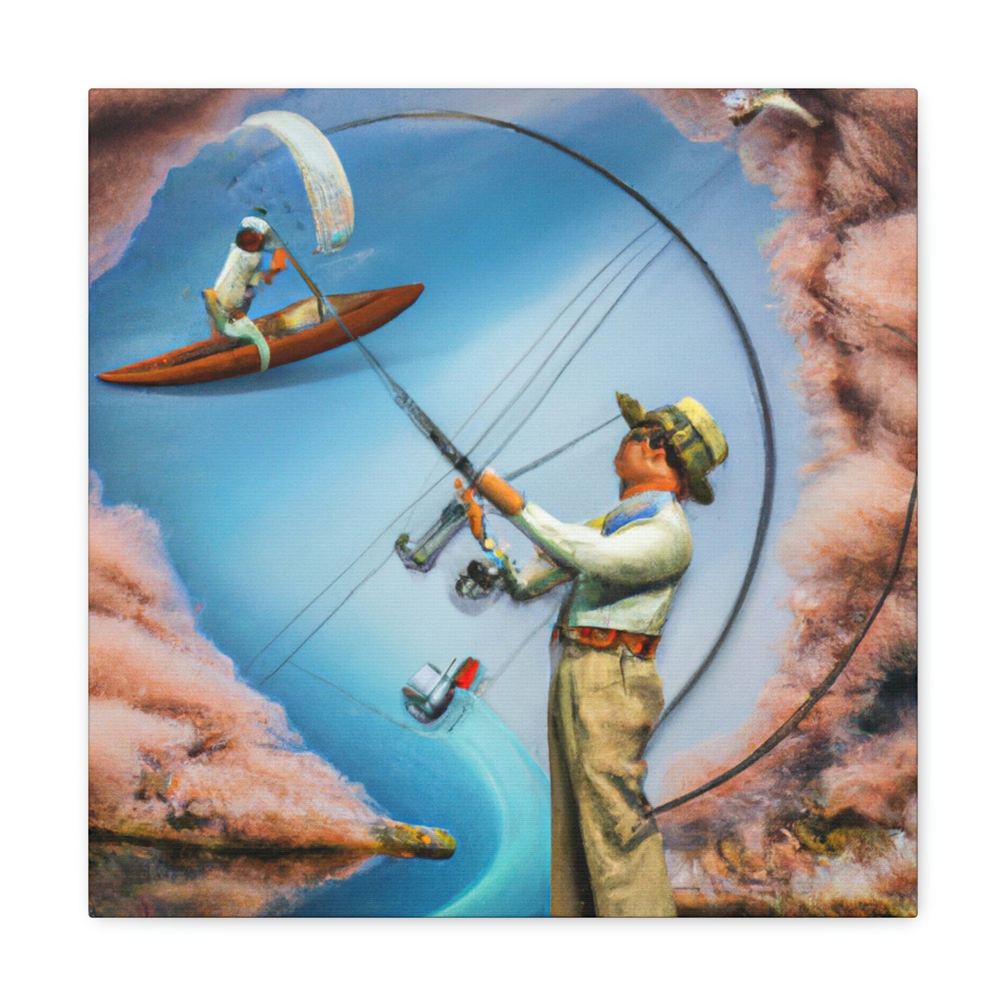 "Fly Fishing Fantasy Dream" - Canvas