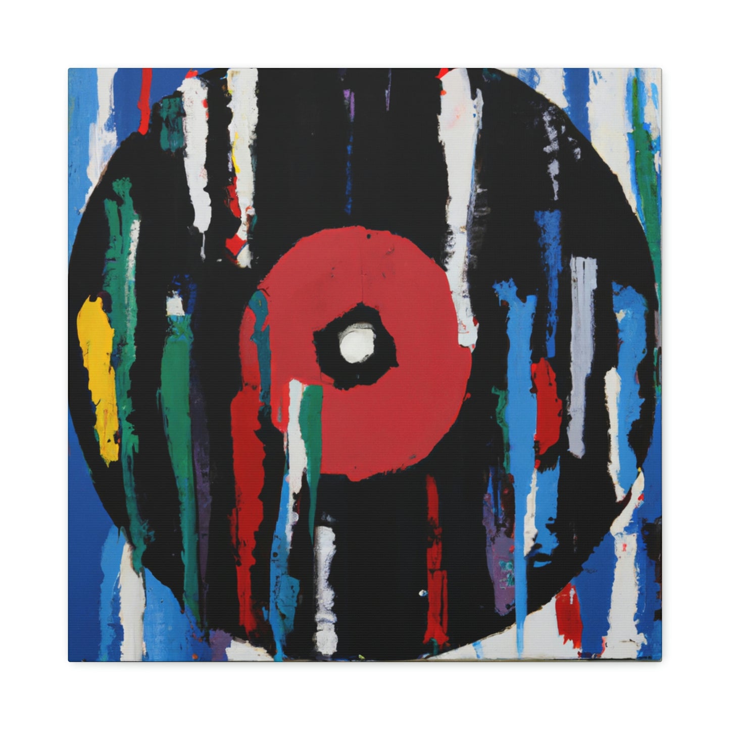 Spinning Vinyl Expressionism - Canvas