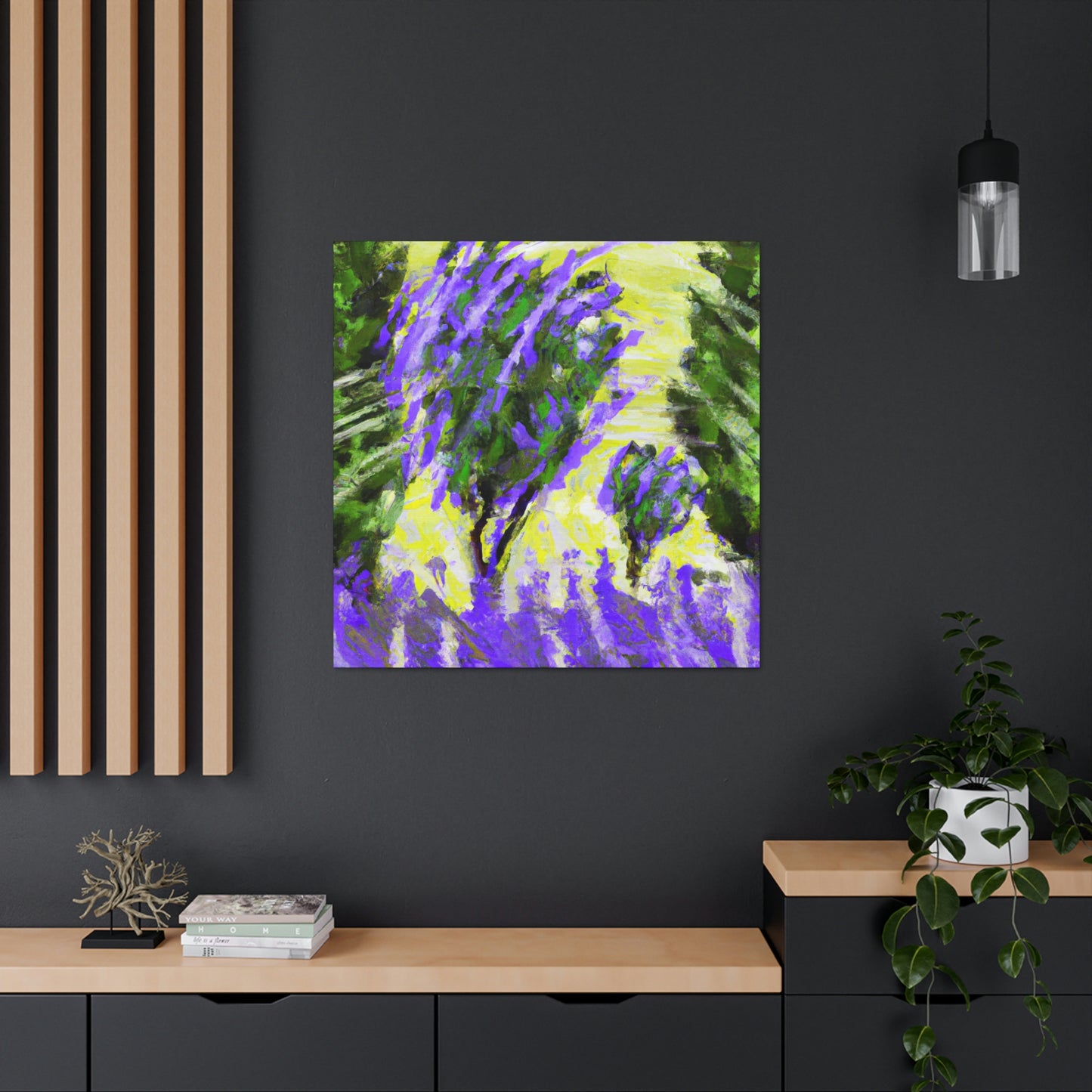 "Lavender's Abstractionist Hues" - Canvas