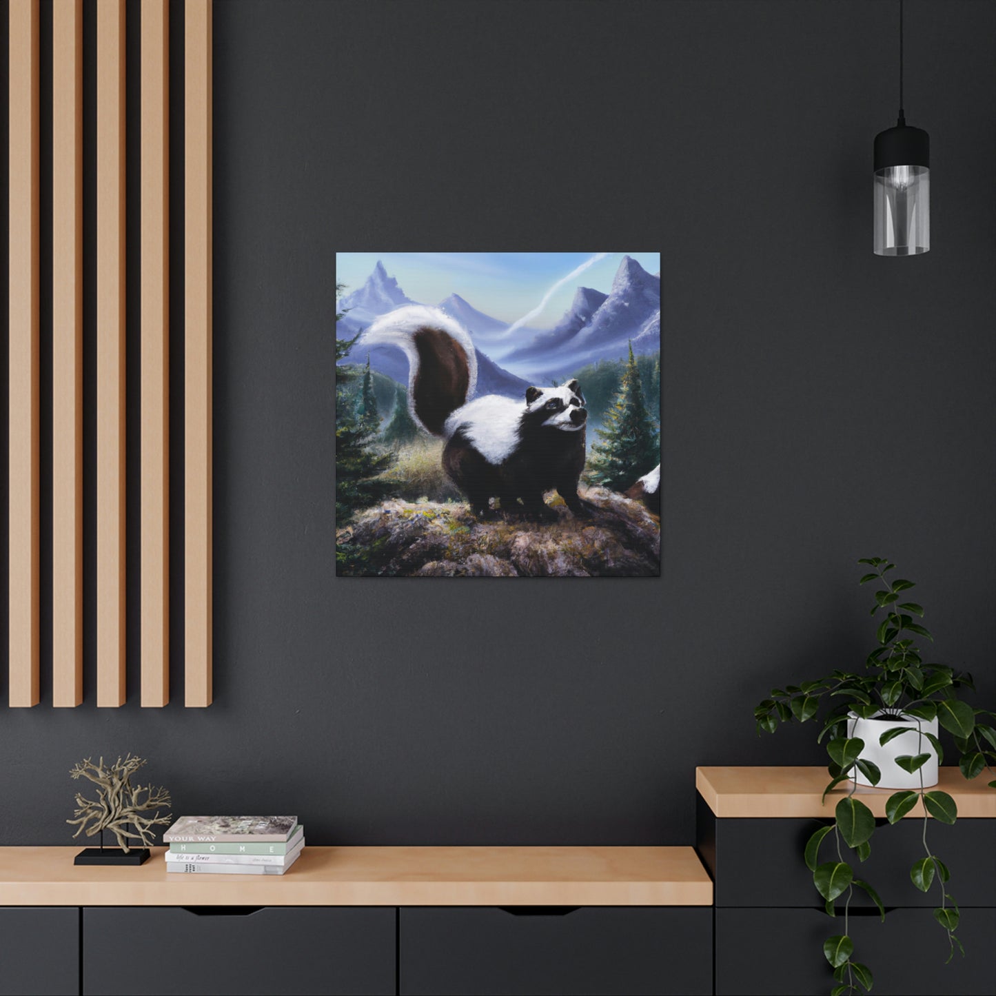 Skunk in Baroque. - Canvas