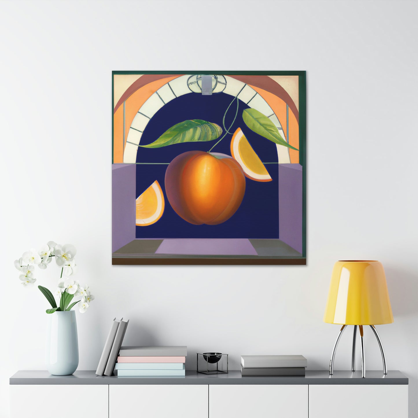 "Lush Art Deco Fruit" - Canvas