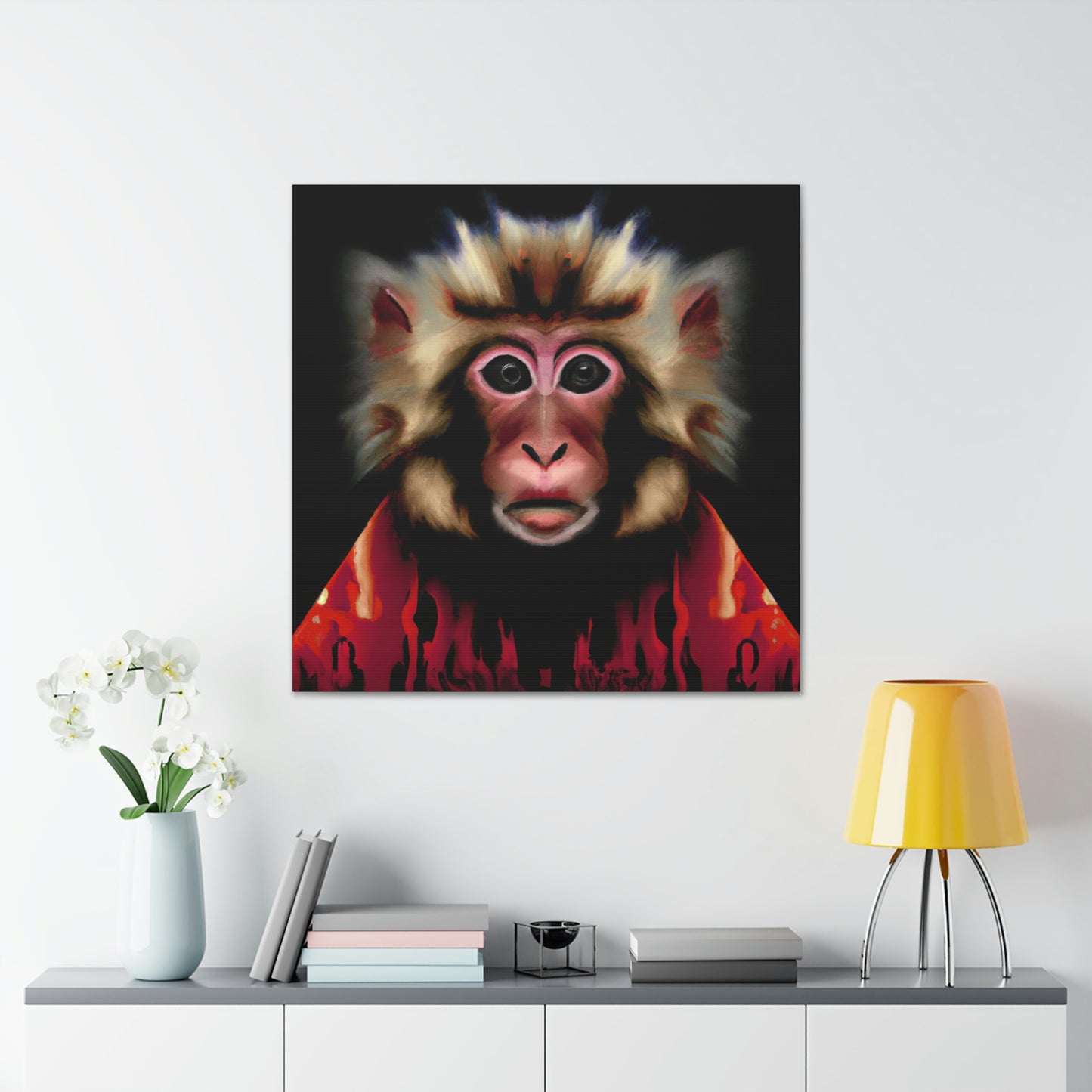 Monkey in Deco style - Canvas