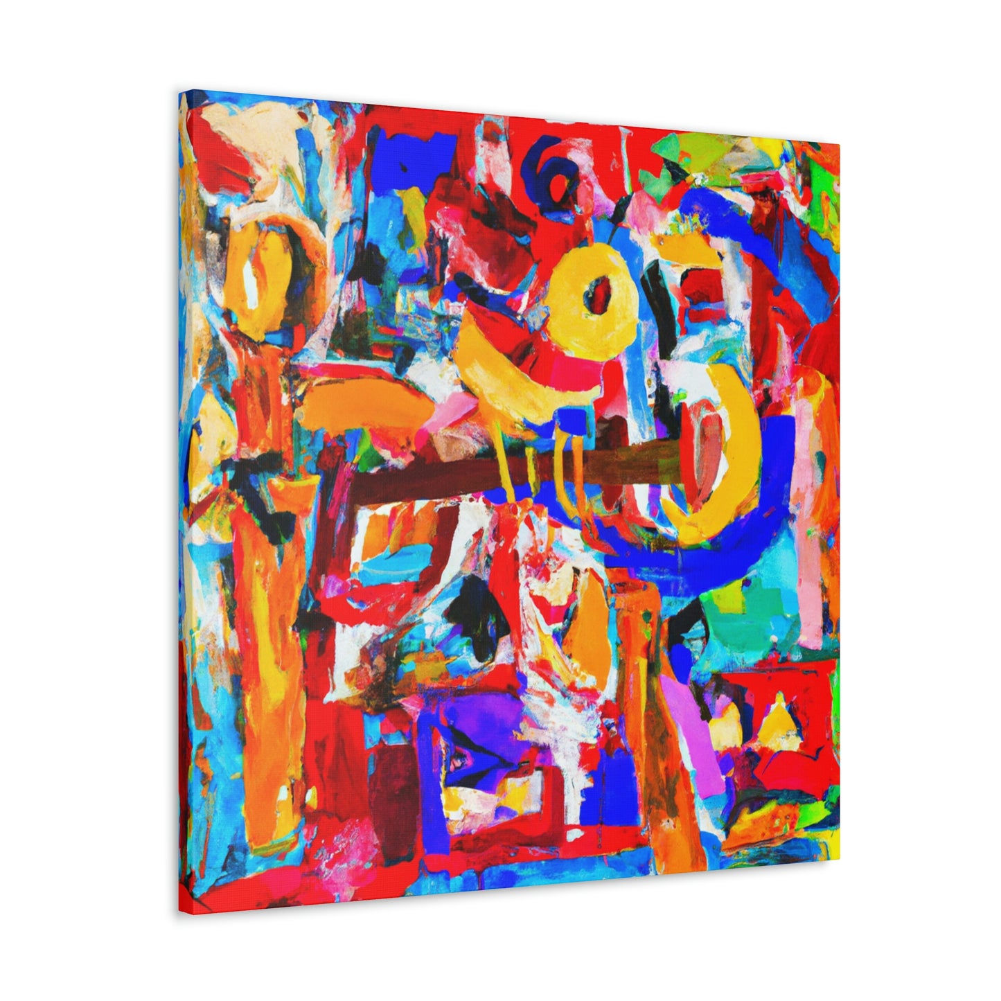 "Flute's Musical Hues" - Canvas