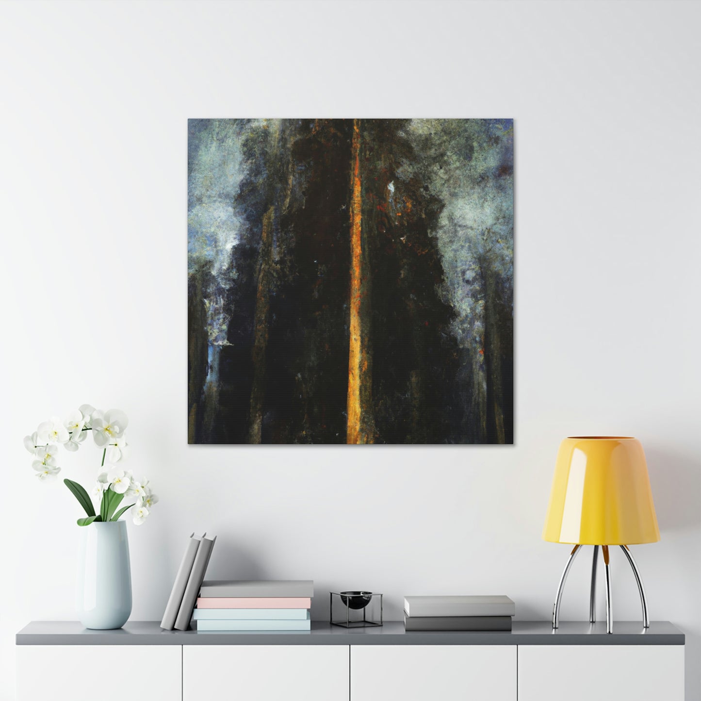 "Sequoia in Moonlight" - Canvas