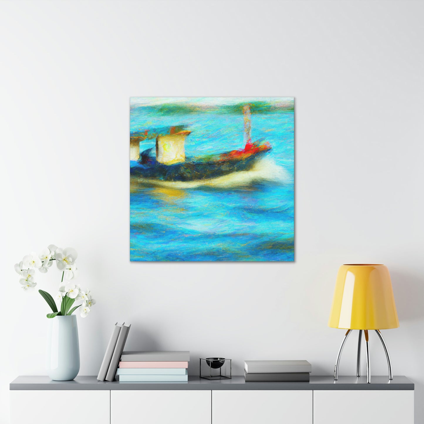 Boats on the Shore - Canvas