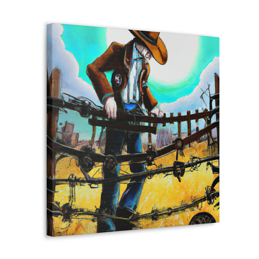 Barbed Wire Paradigm Forge - Canvas