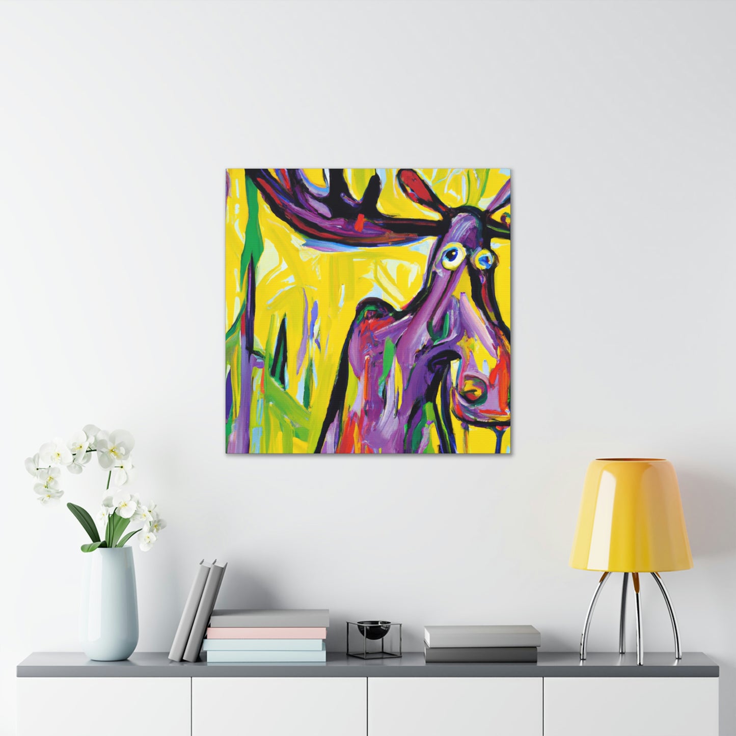 Moose Amidst Wilderness - Canvas