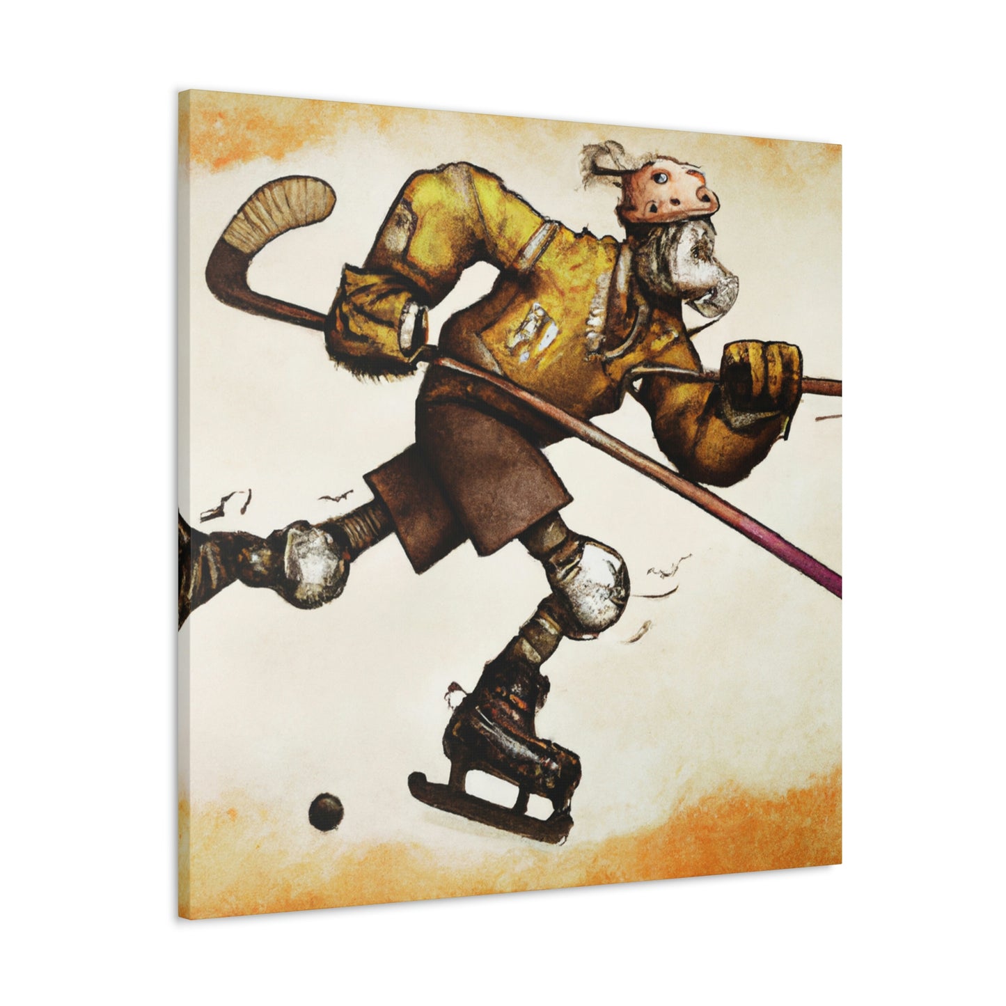 Hockey on Gears Wheels - Canvas