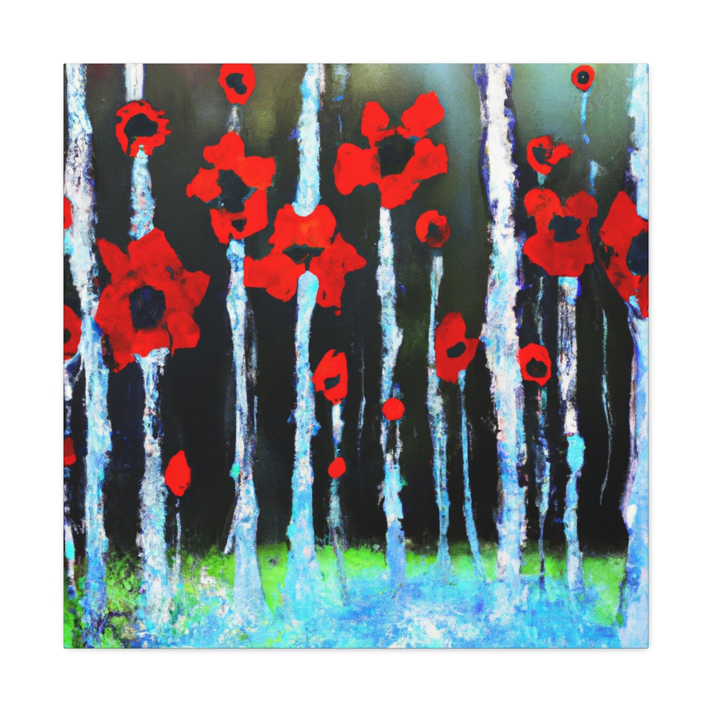 Poppy in Abstracted Freedom - Canvas