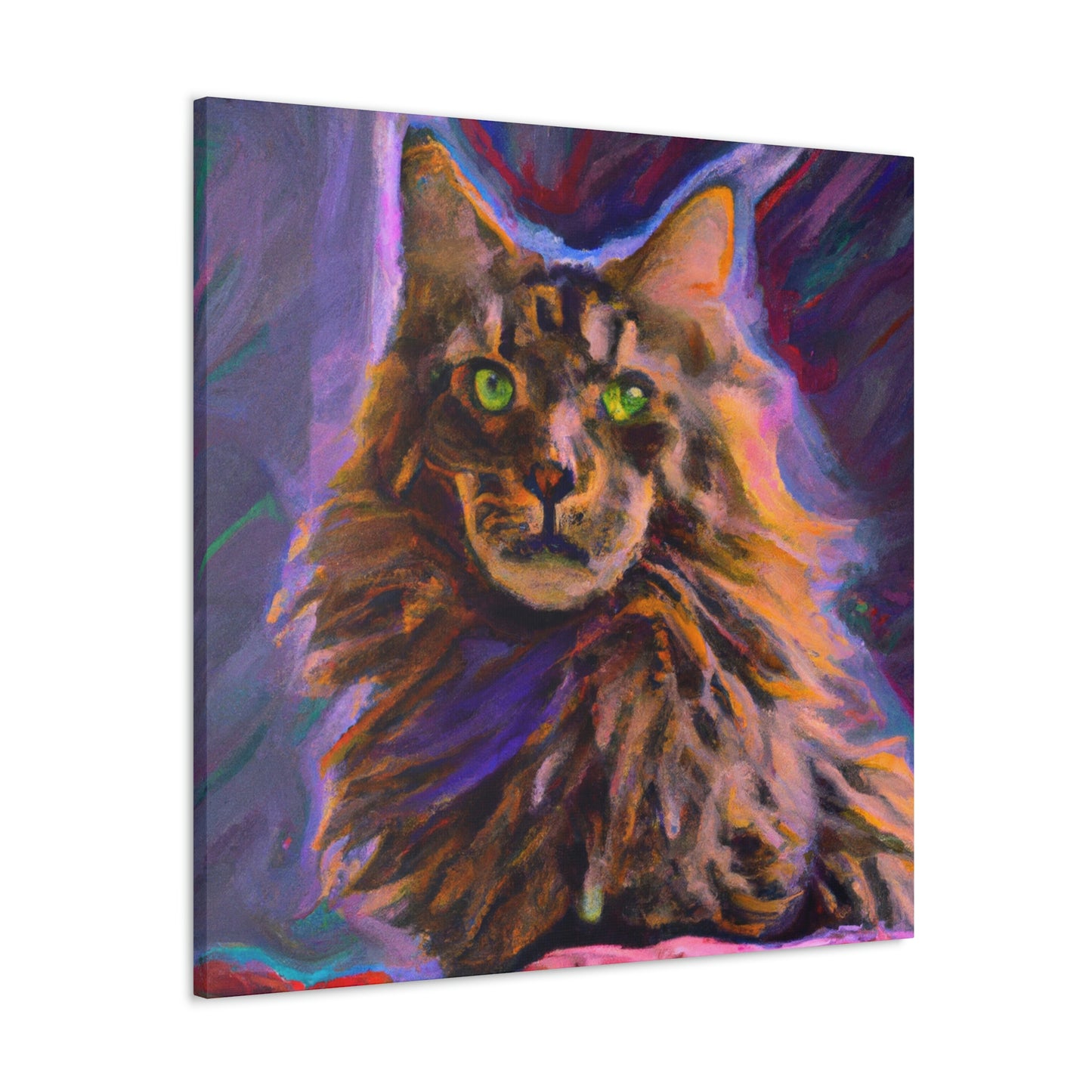 Fur of Maine Coon - Canvas