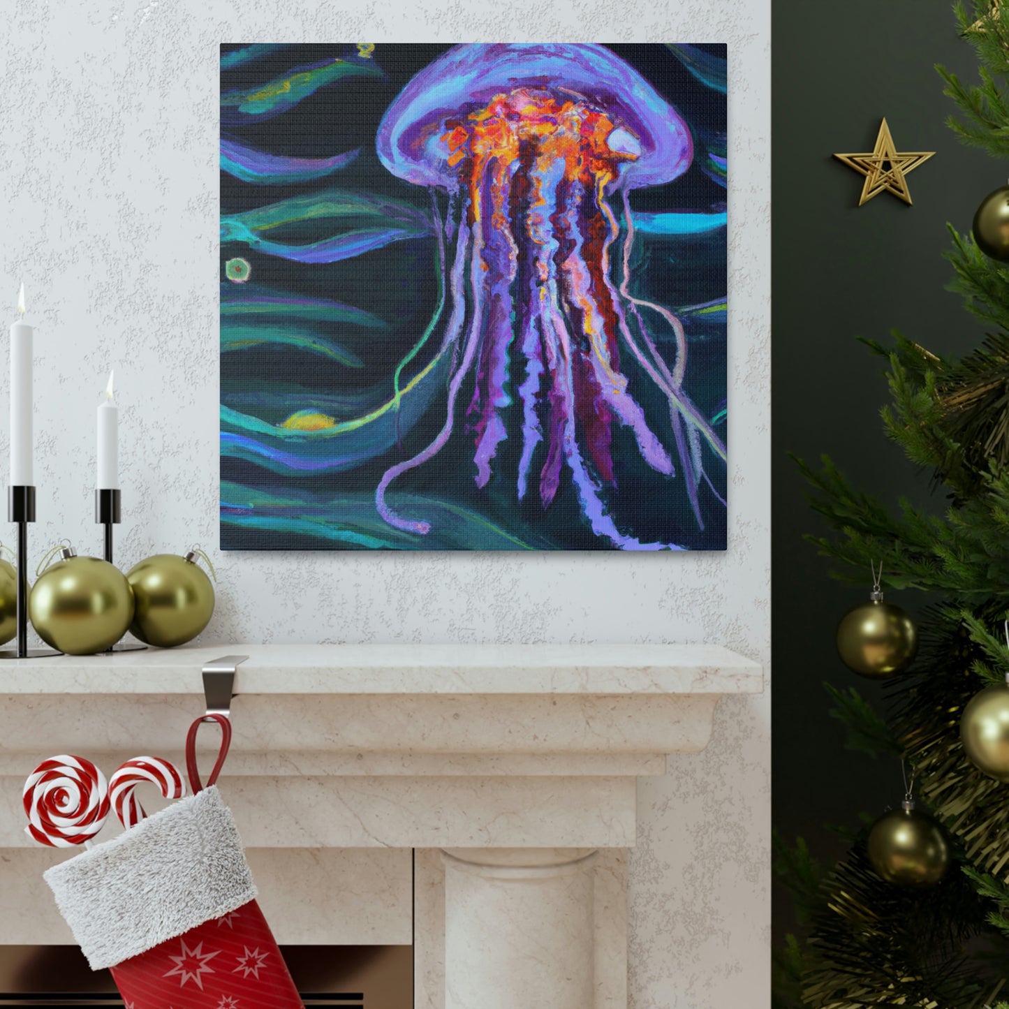 "Jellyfish Dream Streams" - Canvas