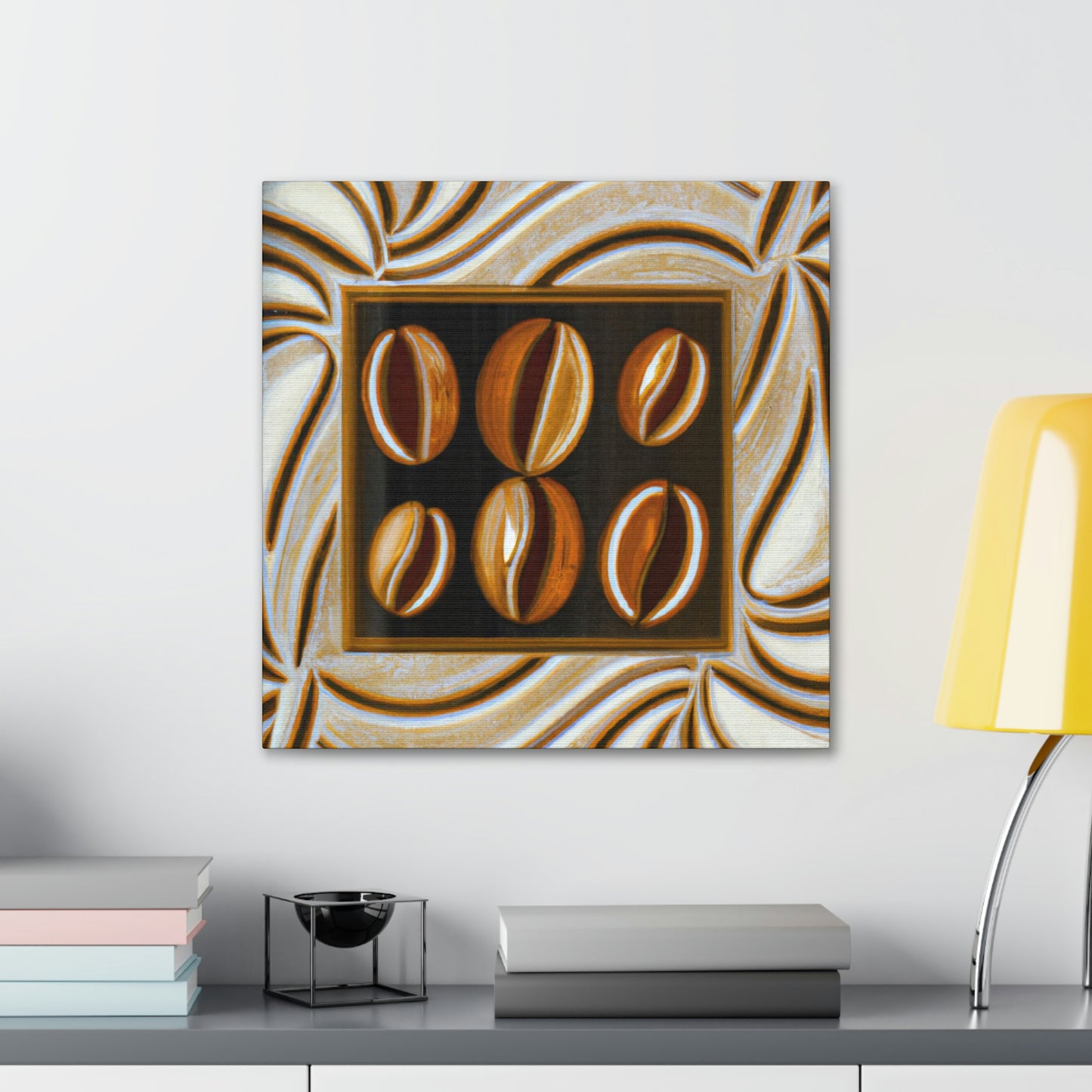 "Coffee Beans Symphony" - Canvas